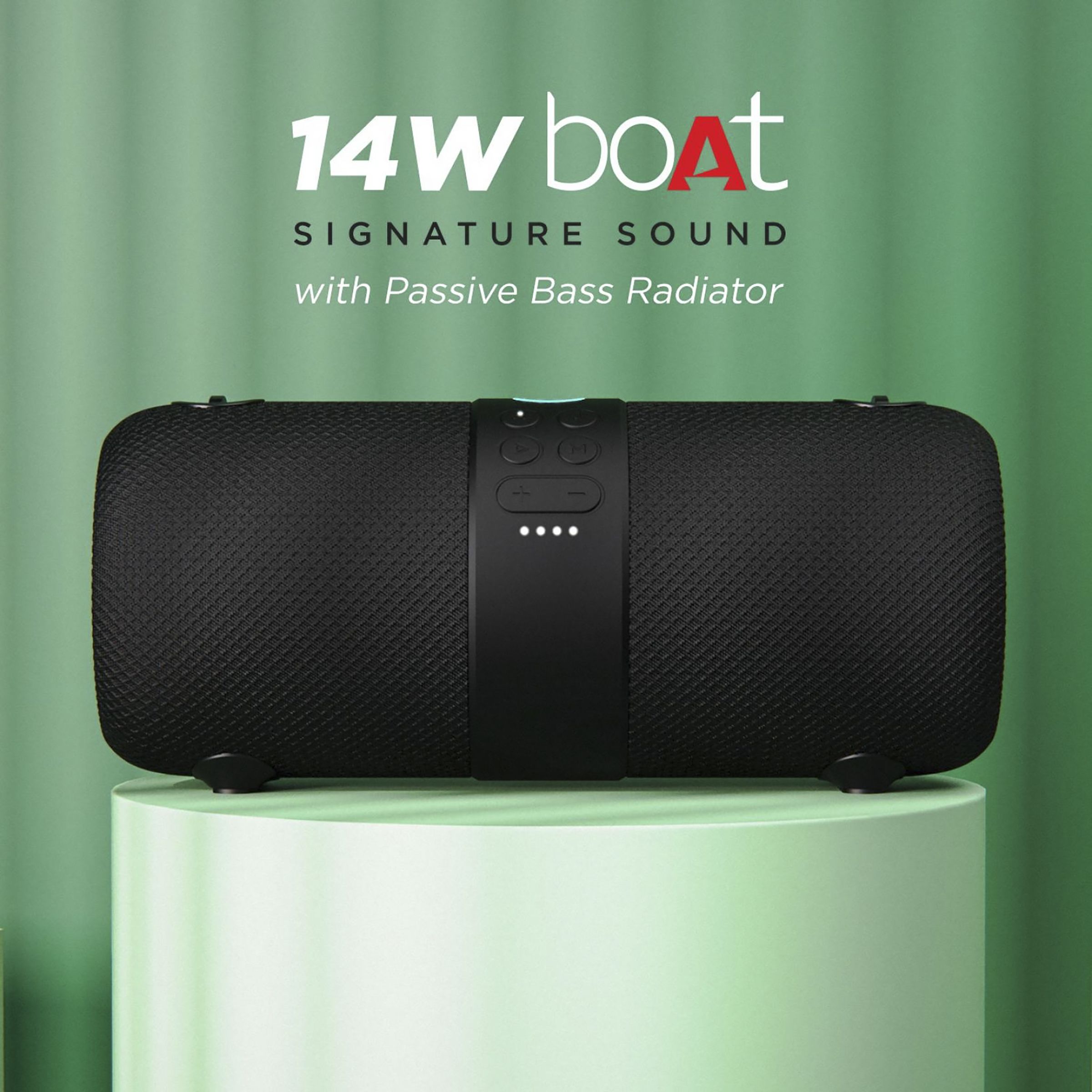 boAt Stone 1208 14W Portable Bluetooth Speaker (IPX7 Water Resistant, Siri & Google Voice Assistant, Stereo Channel, Black)_3