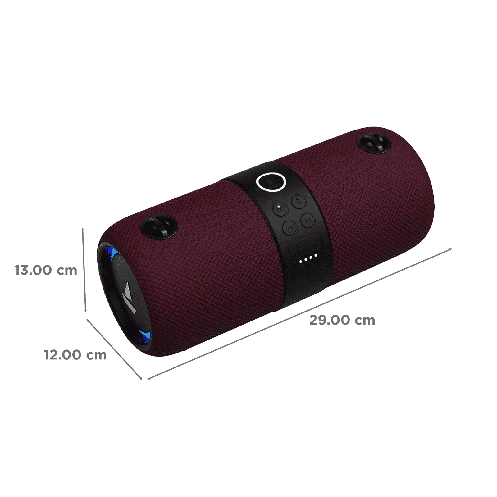 boAt Stone 1208 14W Portable Bluetooth Speaker (IPX7 Water Resistant, Siri & Google Voice Assistant, Stereo Channel, Maroon)_2