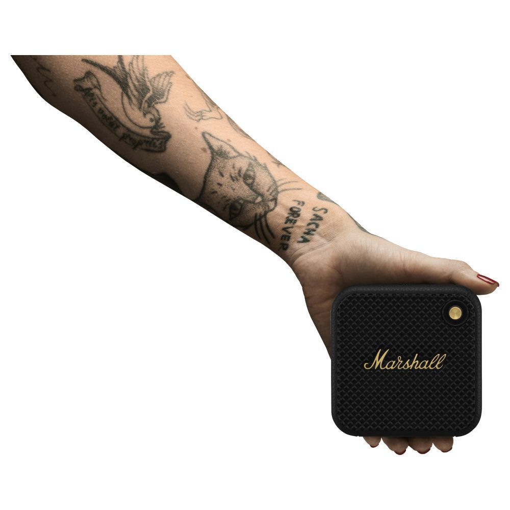 Marshall Willen 10W Portable Bluetooth Speaker (IP67 Water & Dust Resistant, 15 Hours of Playback Time, Mono Channel, Black & Brass) Marshall Willen 10W Portable Bluetooth Speaker (IP67 Water & Dust Resistant, 15 Hours of Playback Time, Mono Channel, Black & Brass)_14