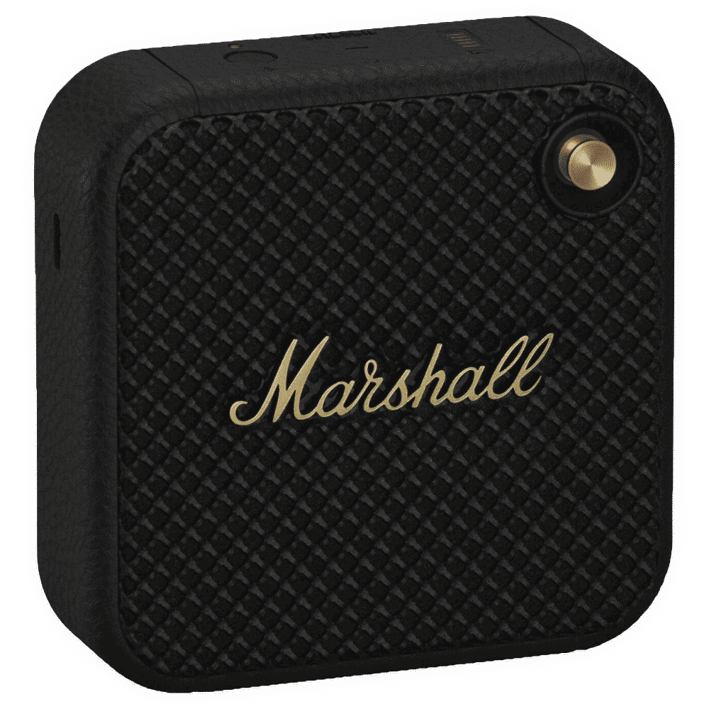 Marshall Willen 10W Portable Bluetooth Speaker (IP67 Water & Dust Resistant, 15 Hours of Playback Time, Mono Channel, Black & Brass) Marshall Willen 10W Portable Bluetooth Speaker (IP67 Water & Dust Resistant, 15 Hours of Playback Time, Mono Channel, Black & Brass)_3