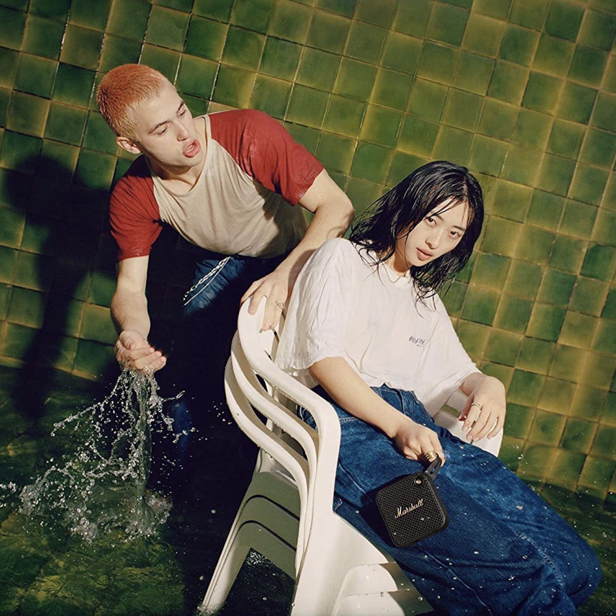 Marshall Willen 10W Portable Bluetooth Speaker (IP67 Water & Dust Resistant, 15 Hours of Playback Time, Mono Channel, Black & Brass) Marshall Willen 10W Portable Bluetooth Speaker (IP67 Water & Dust Resistant, 15 Hours of Playback Time, Mono Channel, Black & Brass)_5