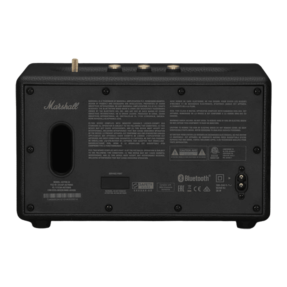 Marshall Acton III Bluetooth Speaker (Signature Sound, Stereo Channel, Original Black)_6