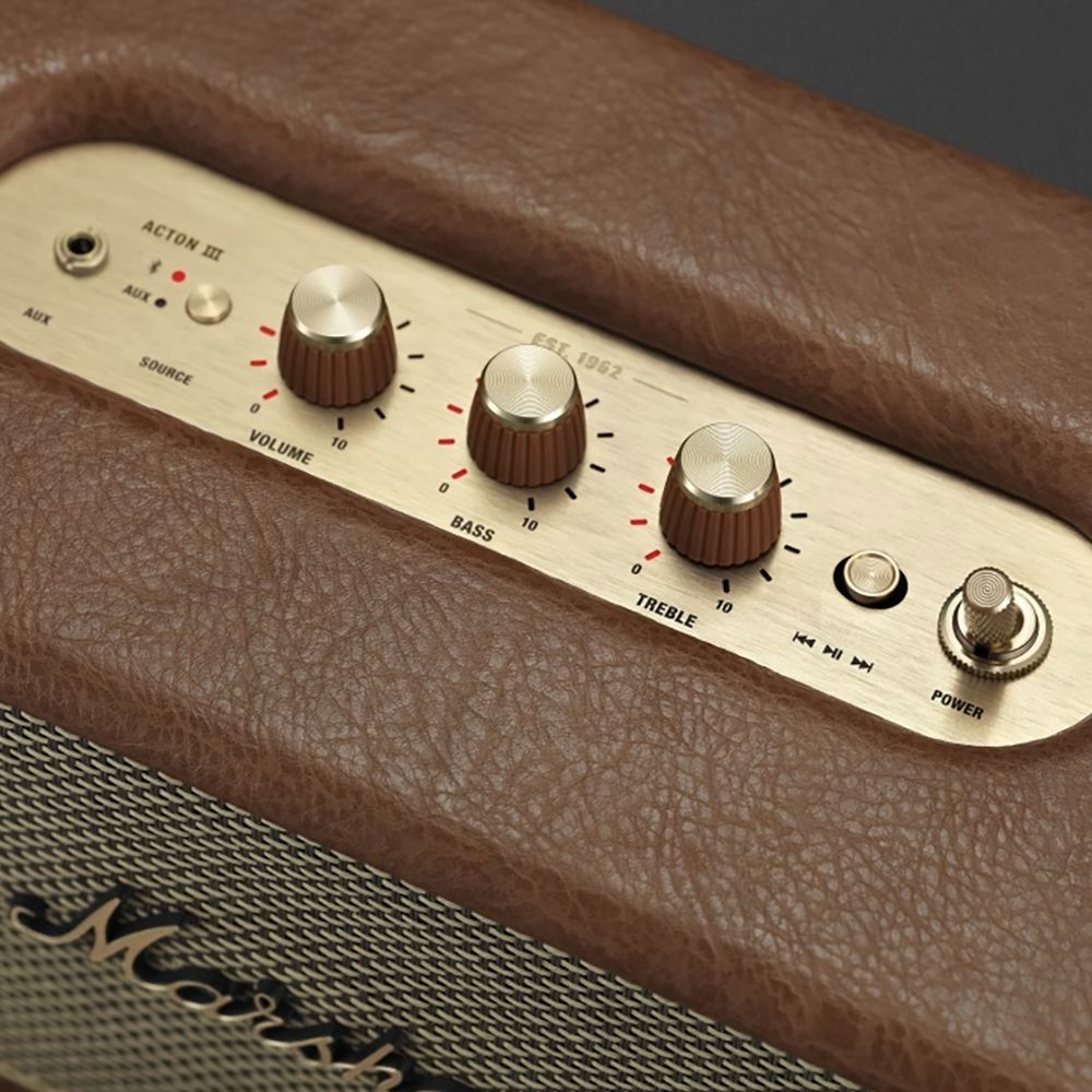 Marshall Acton III 60W Portable Bluetooth Speaker (Signature Sound, Stereo Channel, Brown)_3