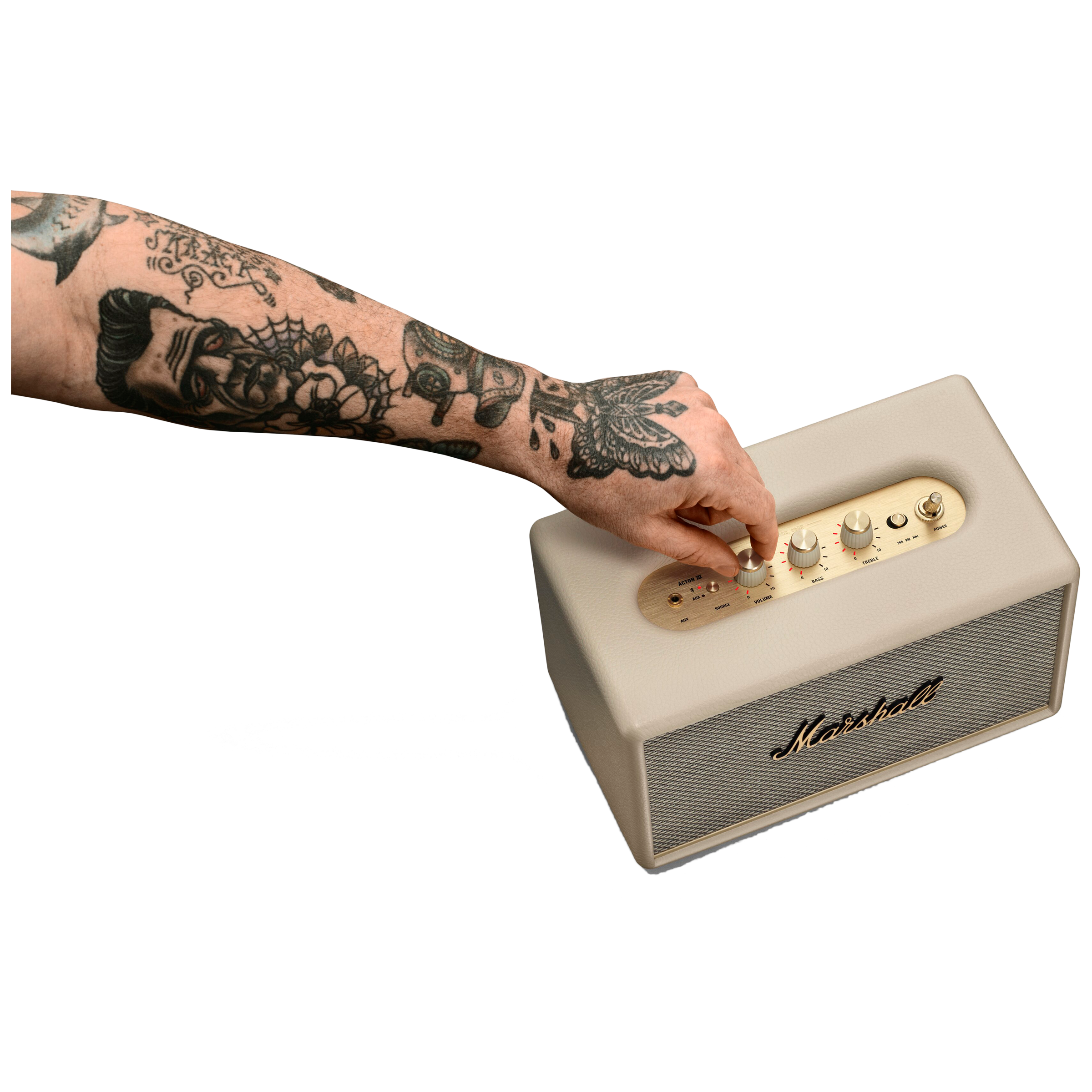 Marshall Acton III 60W Portable Bluetooth Speaker (Bass Reflex, Stereo Channel, Cream)_5