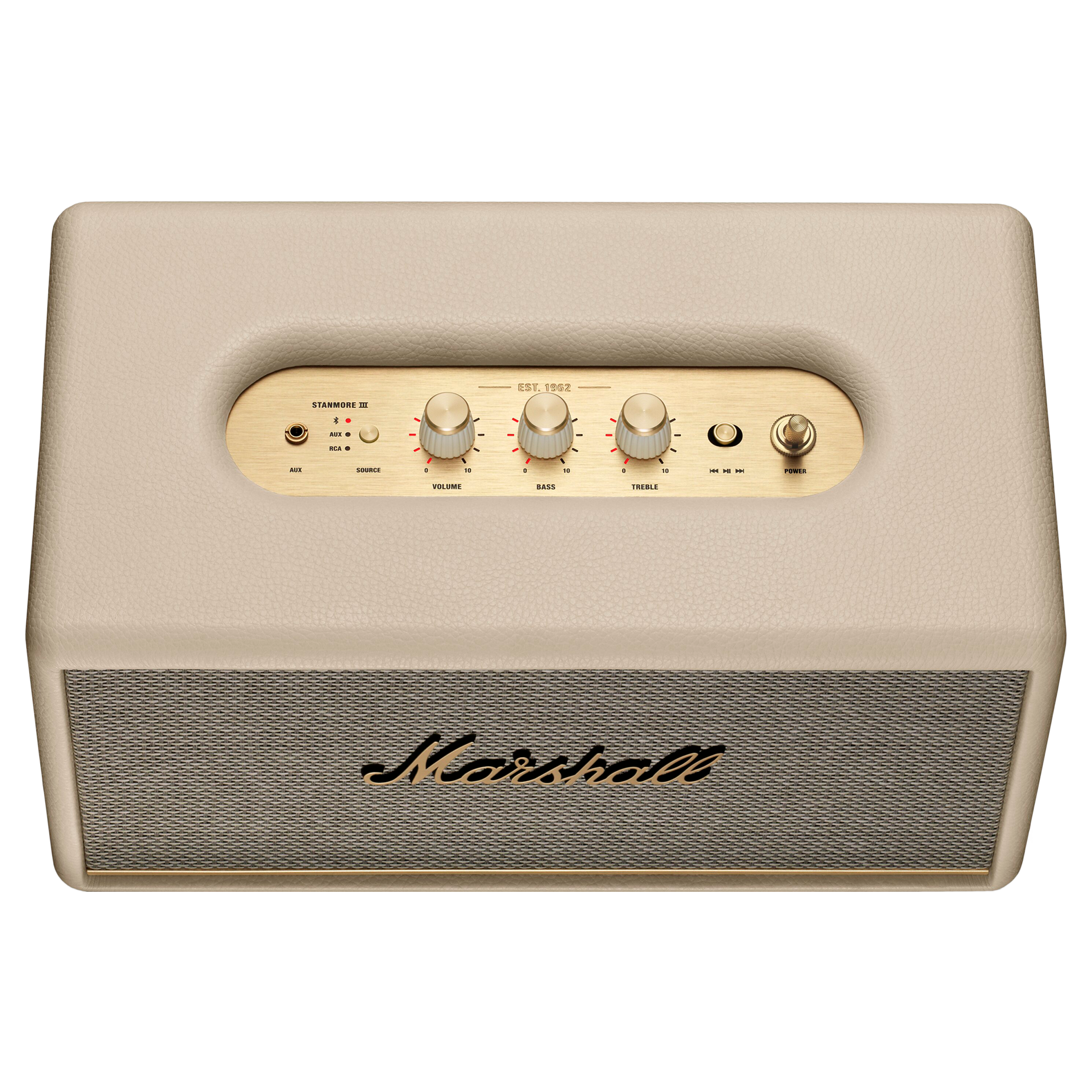 Marshall Stanmore III 80W Portable Bluetooth Speaker (Home-filling Signature Sound, Stereo Channel, Cream)_4
