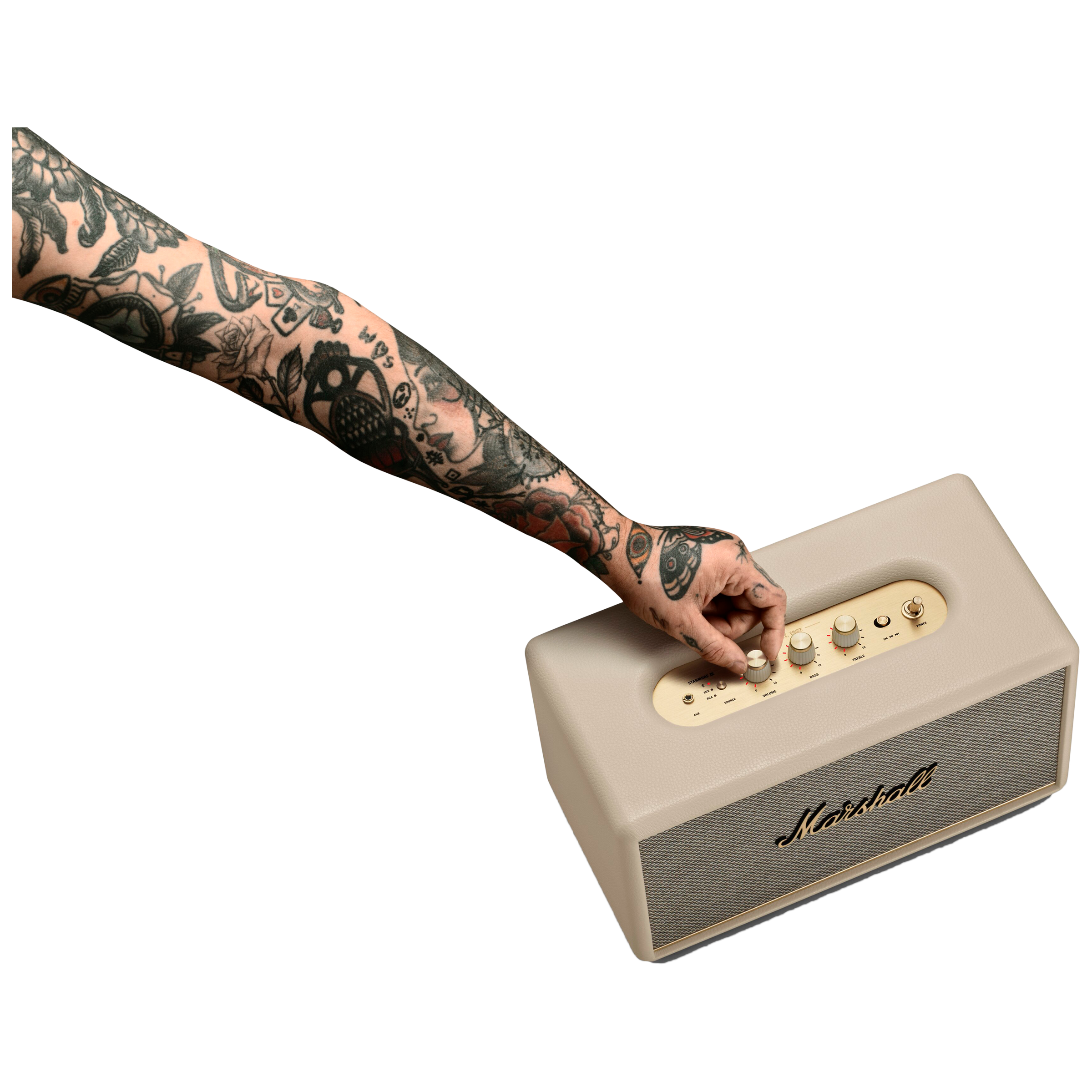 Marshall Stanmore III 80W Portable Bluetooth Speaker (Home-filling Signature Sound, Stereo Channel, Cream)_5