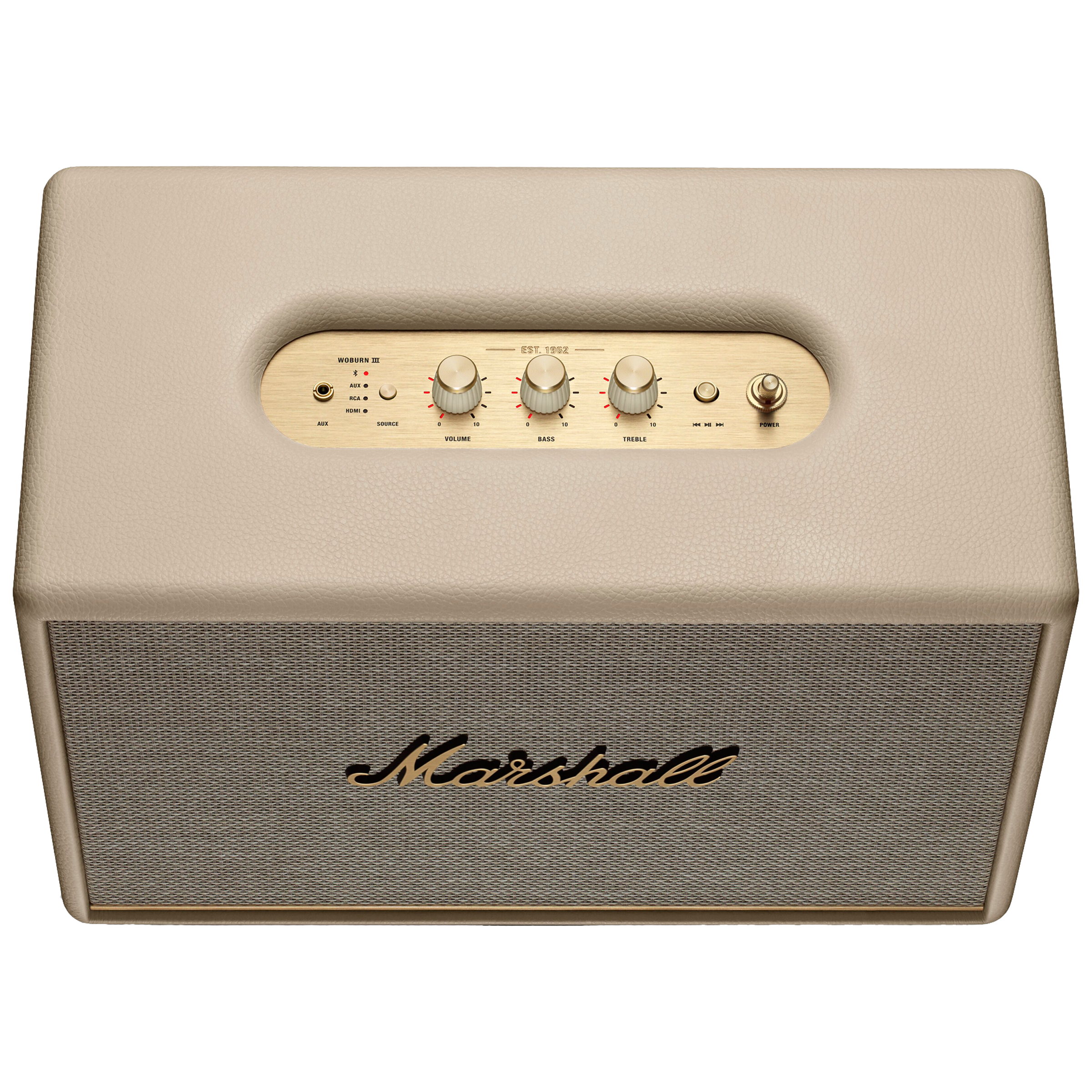 Marshall Woburn III 150 Watts Portable Bluetooth Speaker (Signature Sound, Stereo Channel, Cream)_4