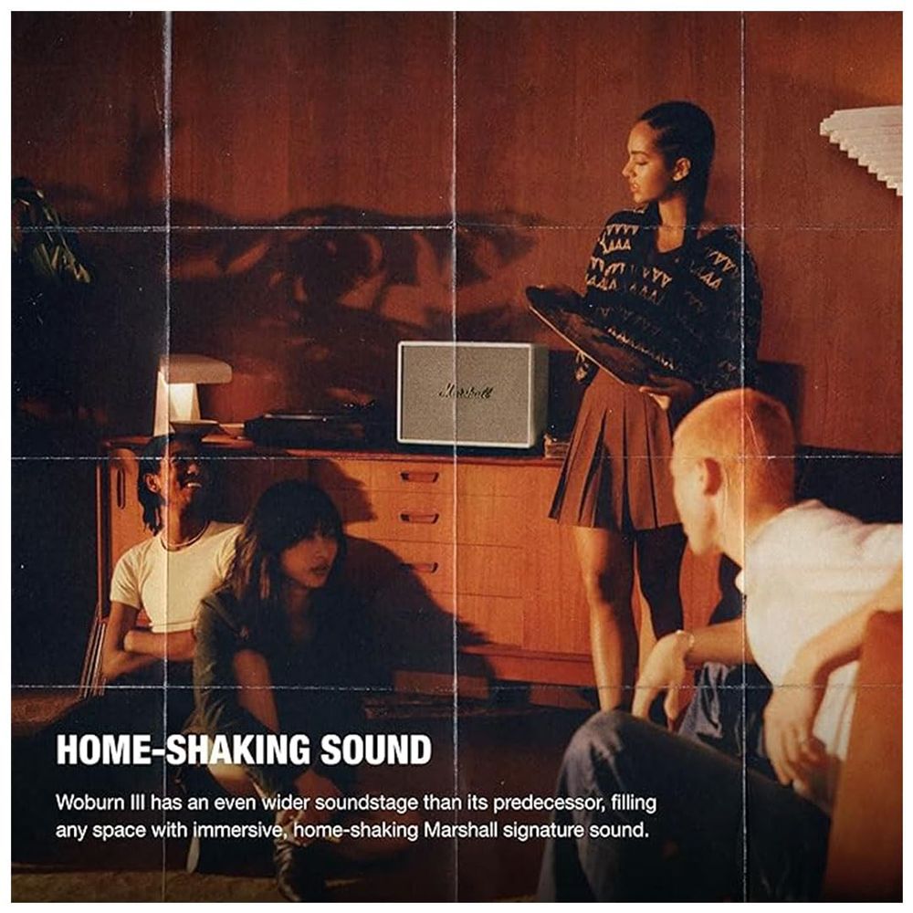 Marshall Woburn III 150 Watts Portable Bluetooth Speaker (Signature Sound, Stereo Channel, Cream)_7