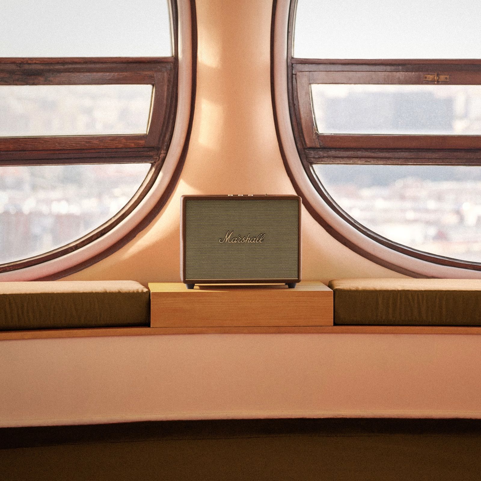 Marshall Woburn III 150W Portable Bluetooth Speaker (Home-Shaking Signature Sound, Stereo Channel, Brown)_10