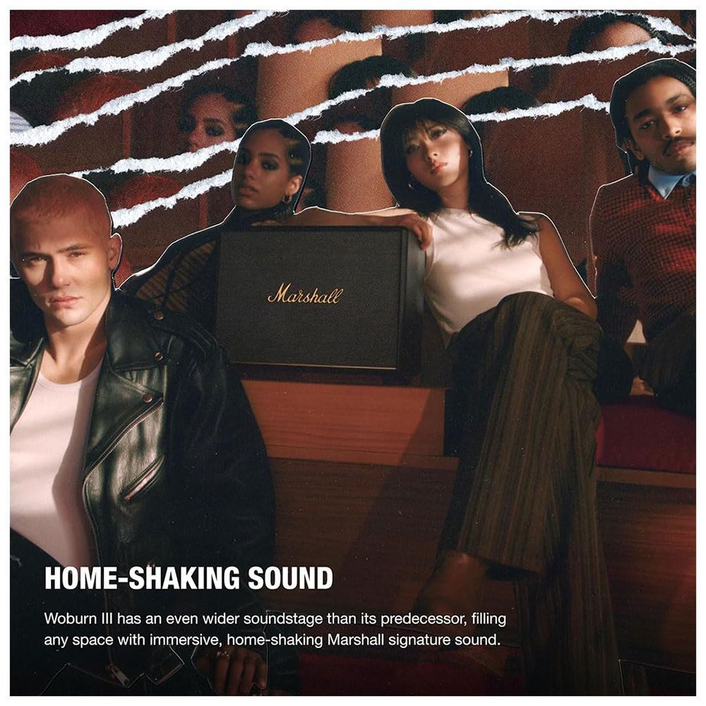 Marshall Woburn III 150W Portable Bluetooth Speaker (Home-Shaking Signature Sound, Stereo Channel, Brown)_13