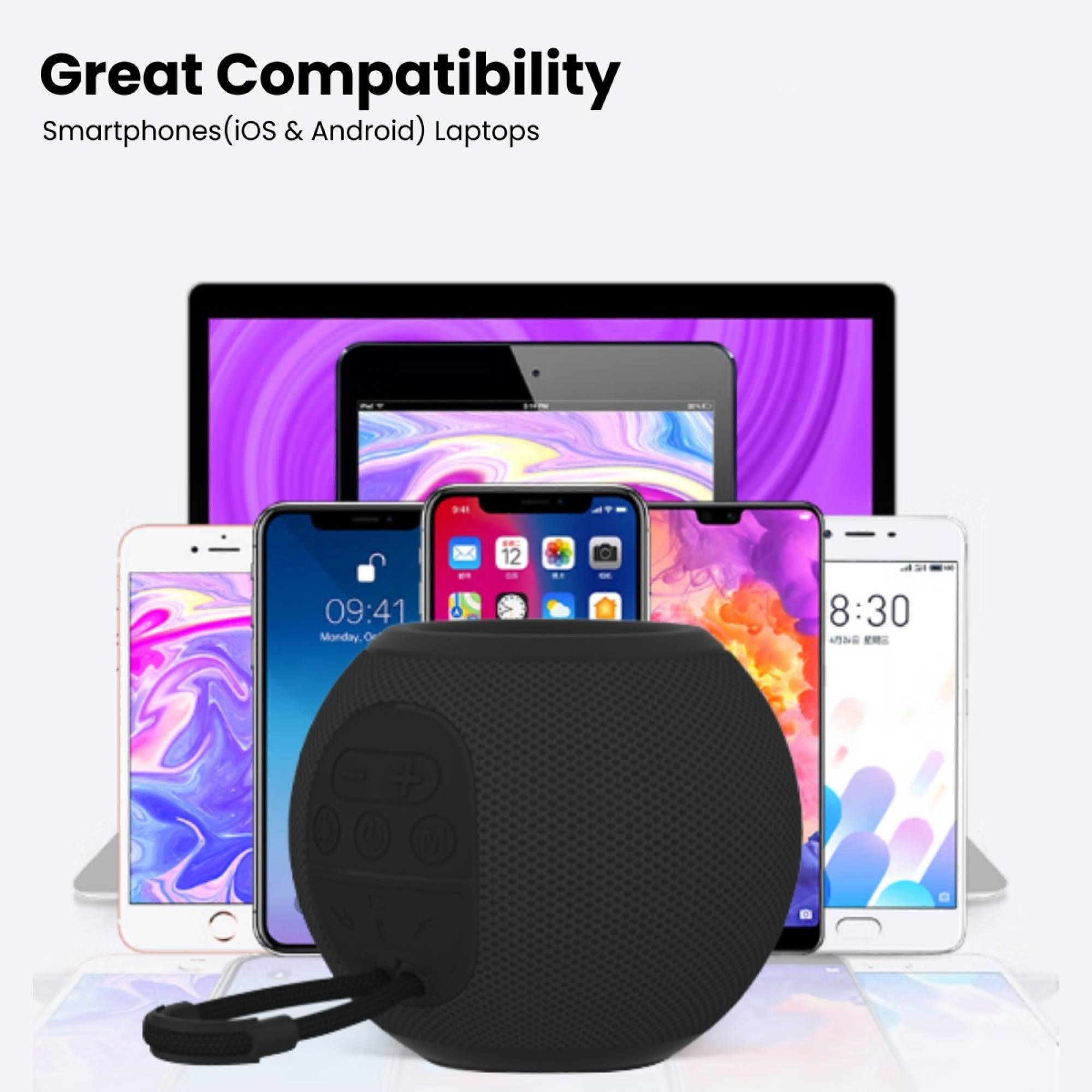 PORTRONICS Resound 5W Portable Bluetooth Speaker (Upto 8 Hours Playback Time, Black)_10