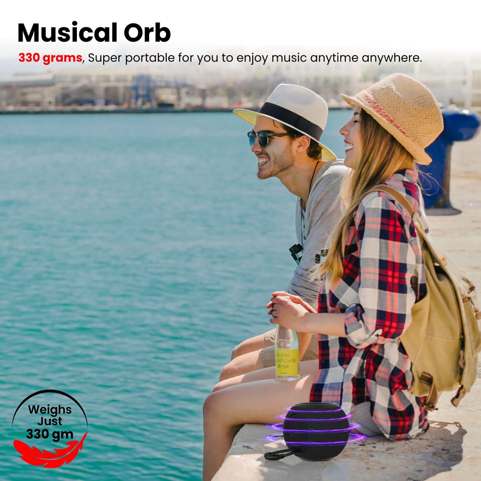 PORTRONICS Resound 5W Portable Bluetooth Speaker (Upto 8 Hours Playback Time, Black)_5