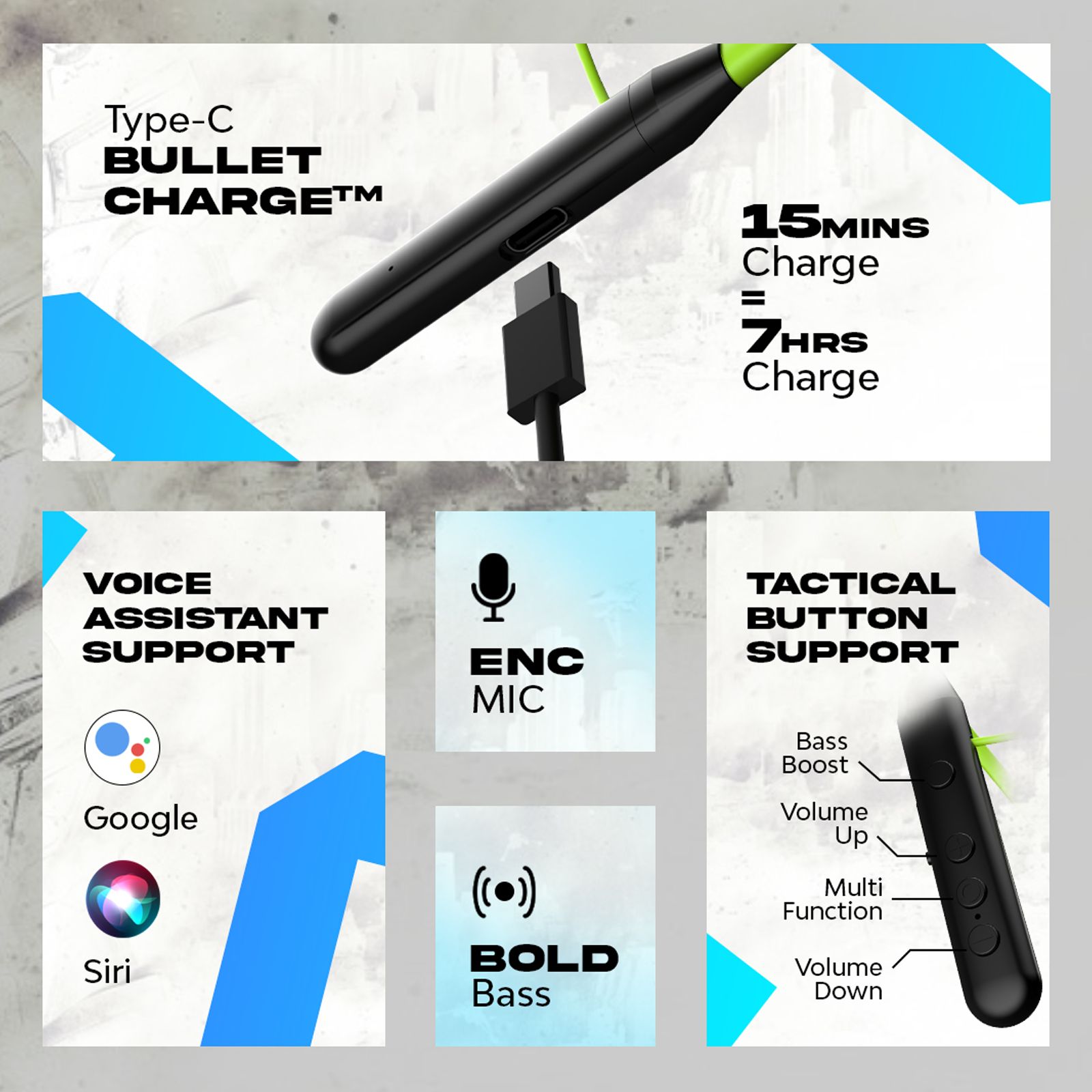 WINGS Phantom 110 Neckband with Environmental Noise Cancellation (IPX5 Water Resistant, 20 Hours of Playtime, Green) WINGS Phantom 110 Neckband with Environmental Noise Cancellation (IPX5 Water Resistant, 20 Hours of Playtime, Green)_7