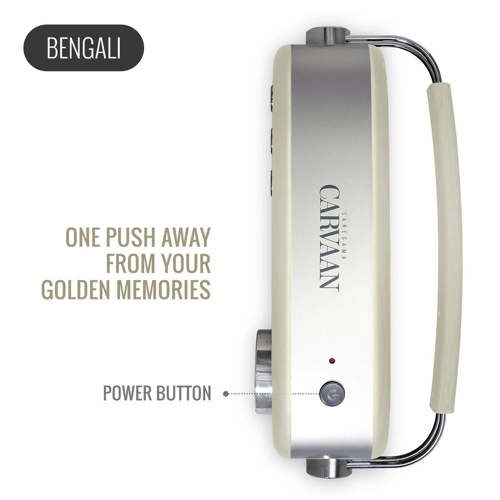 SAREGAMA Carvaan 6W Portable Bluetooth Speaker (5000 Pre Loaded Songs, Stereo Channel, Porcelain White)_13