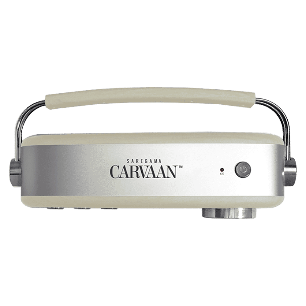 SAREGAMA Carvaan 6W Portable Bluetooth Speaker (5000 Pre Loaded Songs, Stereo Channel, Porcelain White)_4