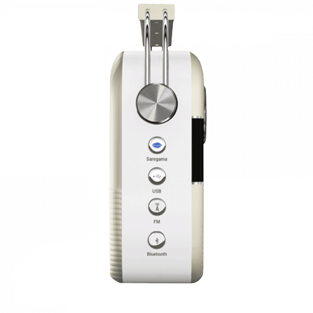 SAREGAMA Carvaan Telugu Music Player (50 Plus Dedicated Stations, SC02, Porcelain White)_5