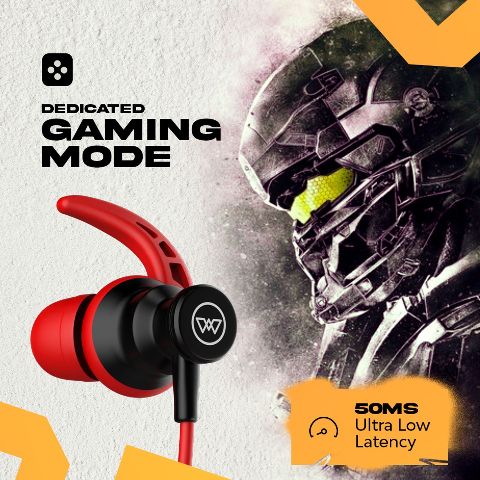 WINGS Phantom 110 Neckband with Environmental Noise Cancellation (IPX5 Water Resistant, 20 Hours of Playtime, Red)_4