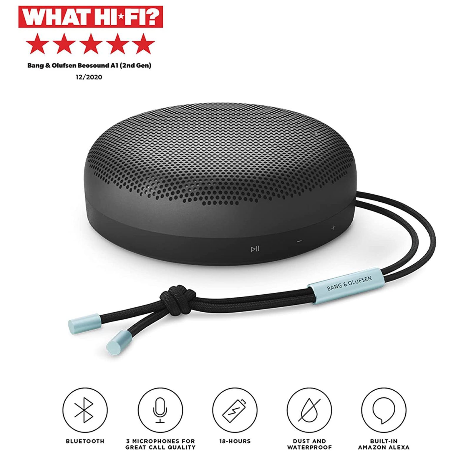 Bang & Olufsen Beosound A1 (2nd Gen) with Built-in Alexa Smart Wi-Fi Speaker (True360 Sound, Anthracite Oxygen)_13