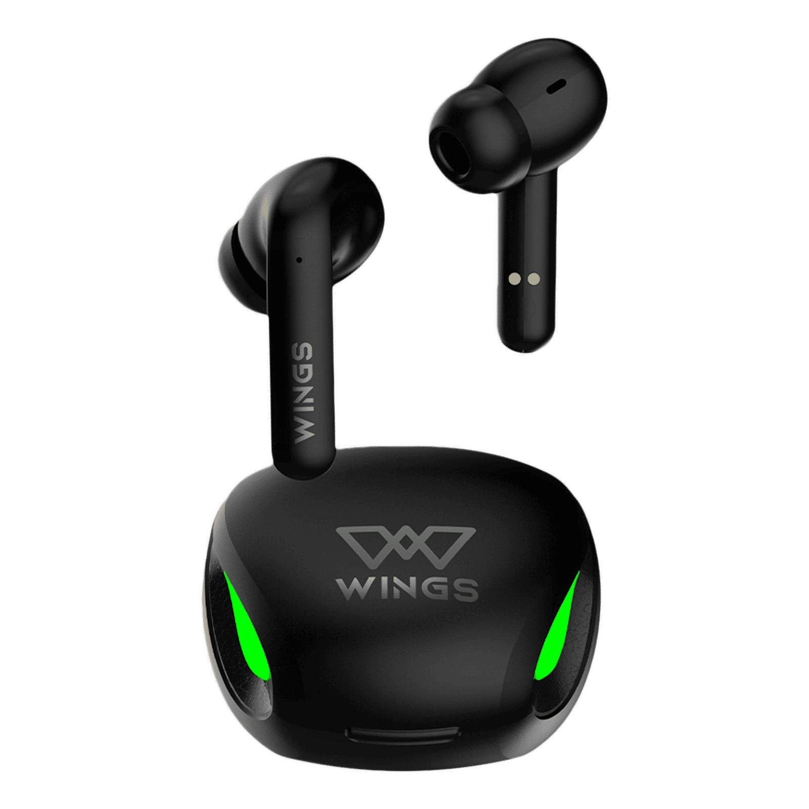 WINGS Phantom 700 TWS Earbuds with Surrounding Noise Suppression (IPX5 Water Resistant, 40ms Low Latency Mode, Black)_1