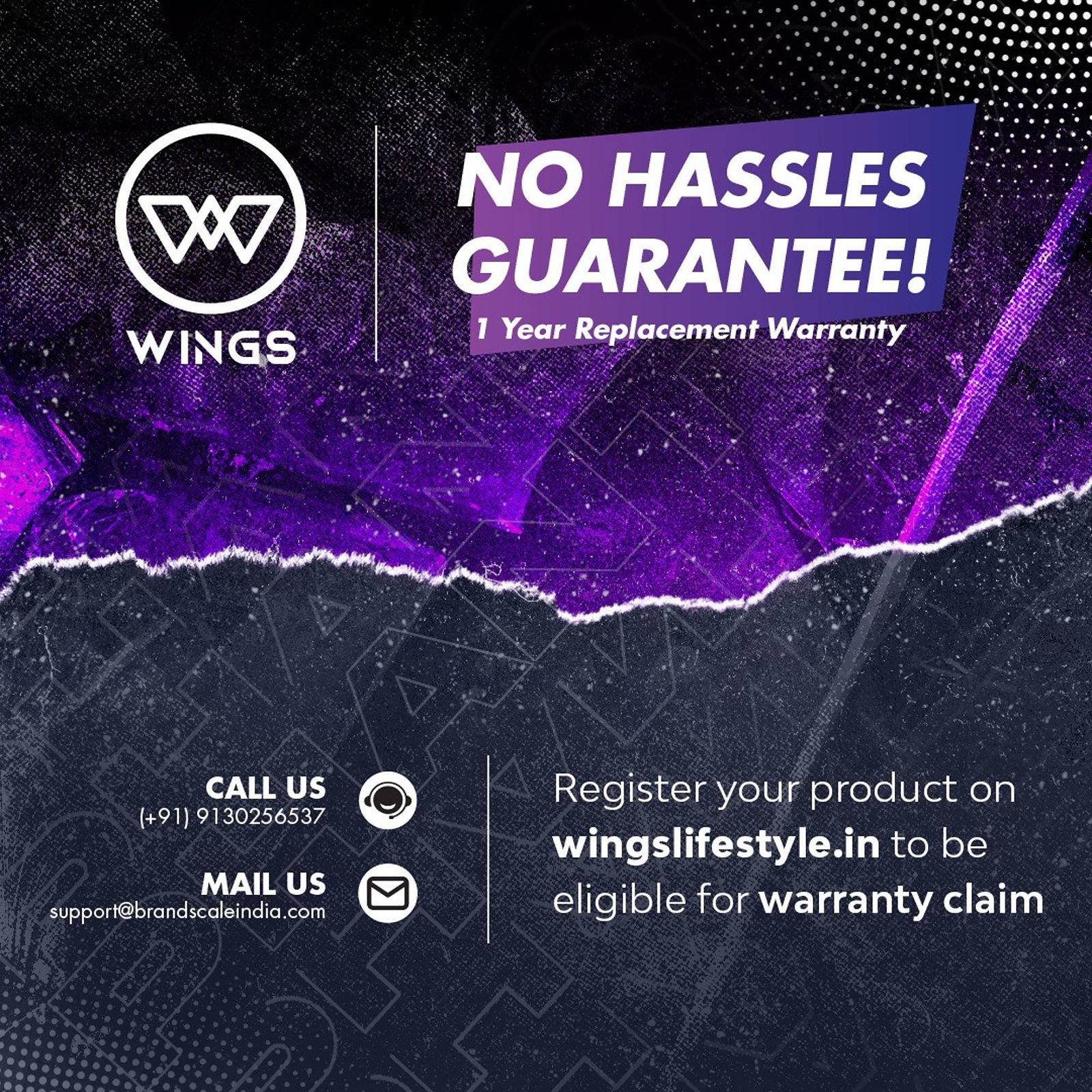 WINGS Phantom 800 TWS Earbuds with Environmental Noise Cancellation (IPX5 Water Resistant, Ultra Low Latency, Black)_8