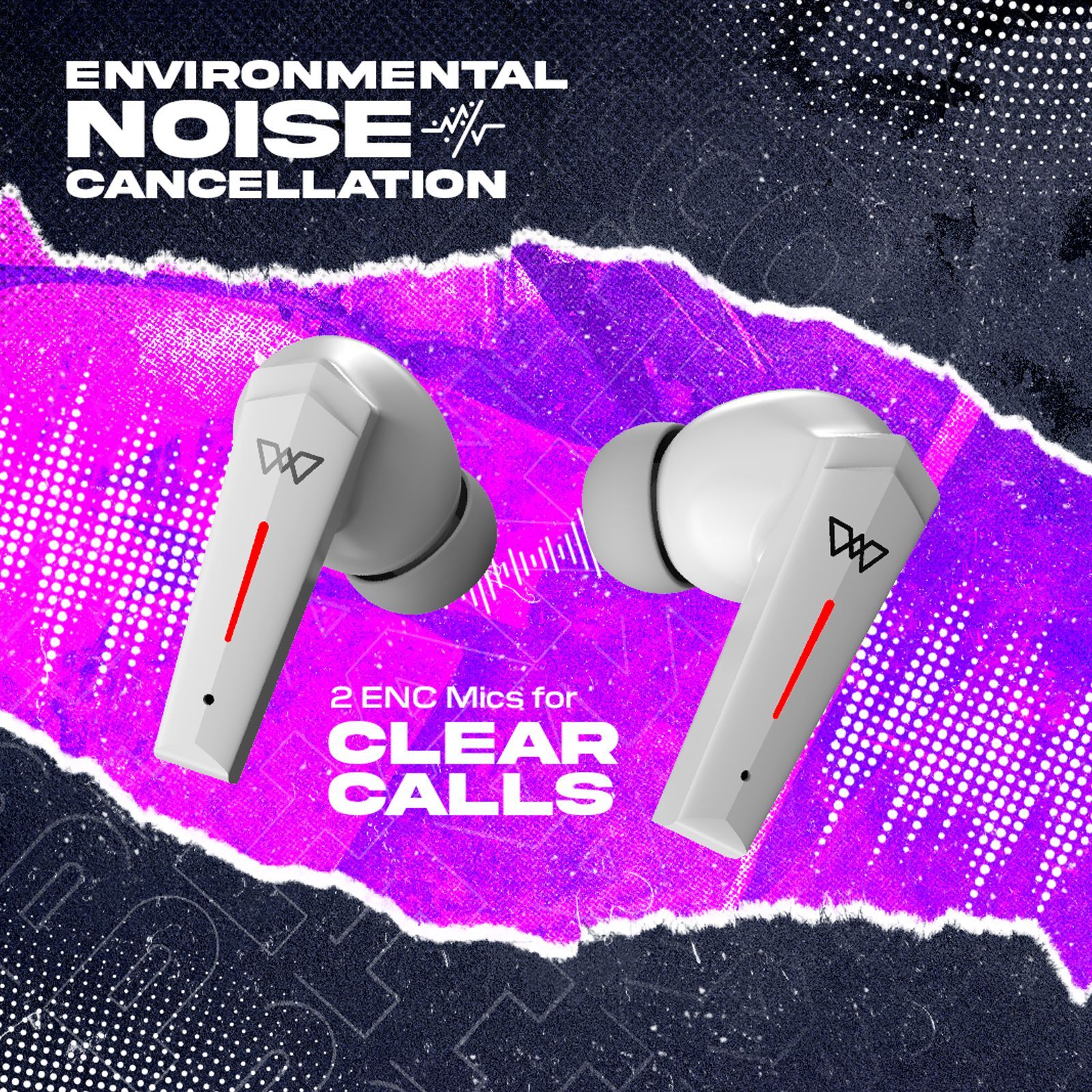 WINGS Phantom 800 TWS Earbuds with Environmental Noise Cancellation (IPX5 Water Resistant, Upto 50 Hours Playback, White)_14