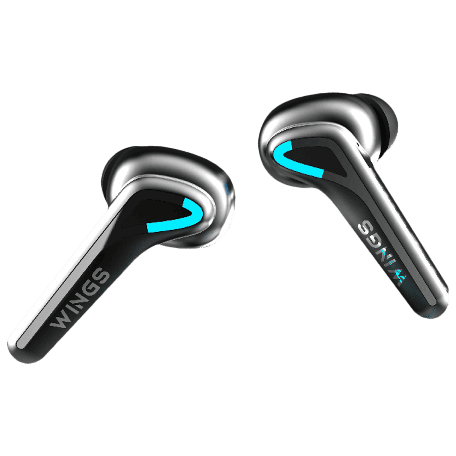 WINGS Phantom 760 TWS Earbuds with Environmental Noise Cancellation (IPX5 Water Resistant, 40ms Ultra Low Latency Game Mode, Grey)_3