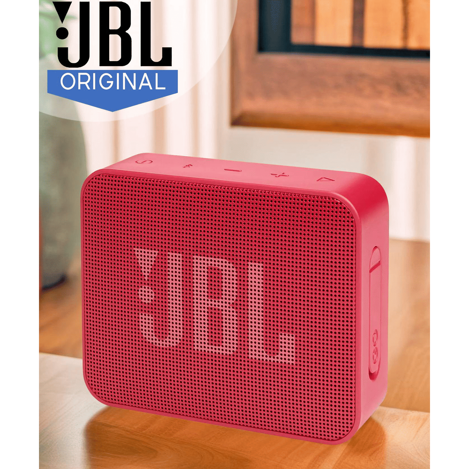 JBL Go Essential 3.1W Portable Bluetooth Speaker (IPX7 Water Proof, Rich Bass, Mono Channel, Red)_8