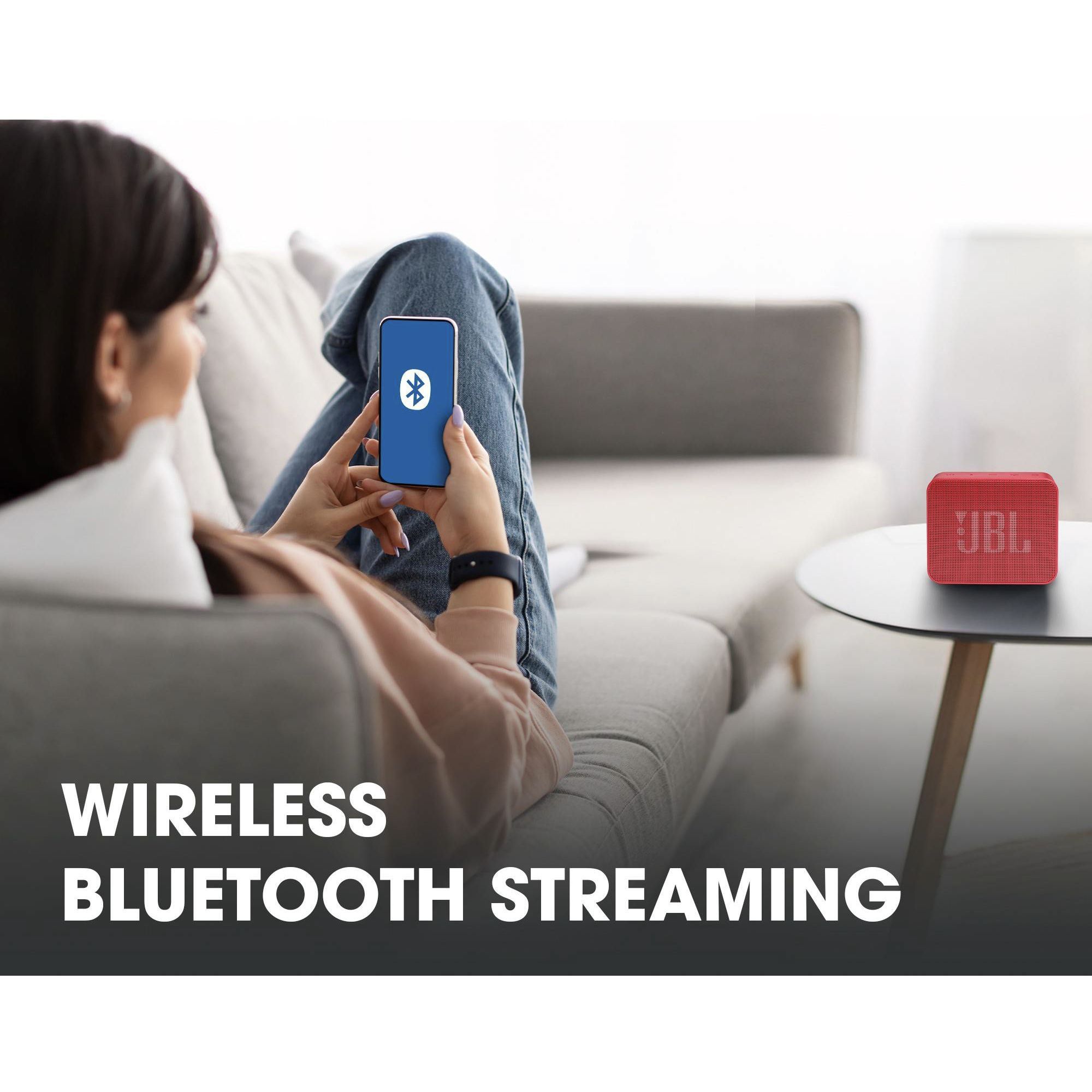 JBL Go Essential 3.1W Portable Bluetooth Speaker (IPX7 Water Proof, Rich Bass, Mono Channel, Red)_11