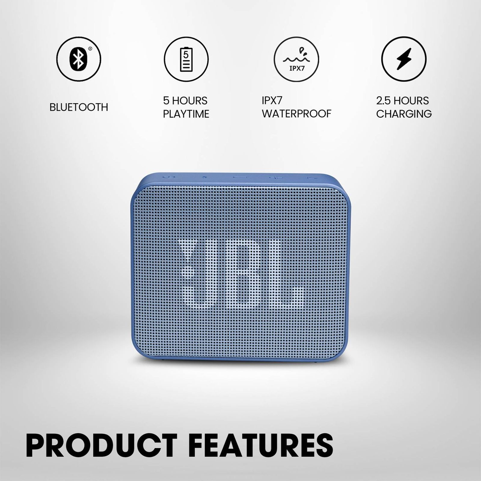 JBL Go Essential 3.1W Portable Bluetooth Speaker (IPX7 Water Proof, Rich Bass, Mono Channel, Blue)_11
