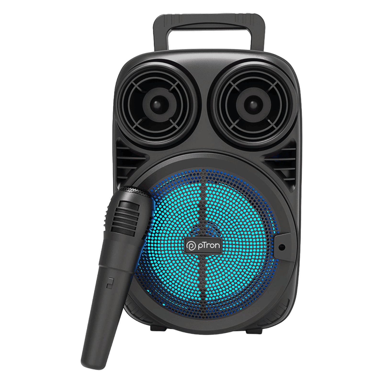 pTron Fusion Stage 20W Bluetooth Party Speaker with Mic (Integrated Controls, Mono Channel, Black)_1