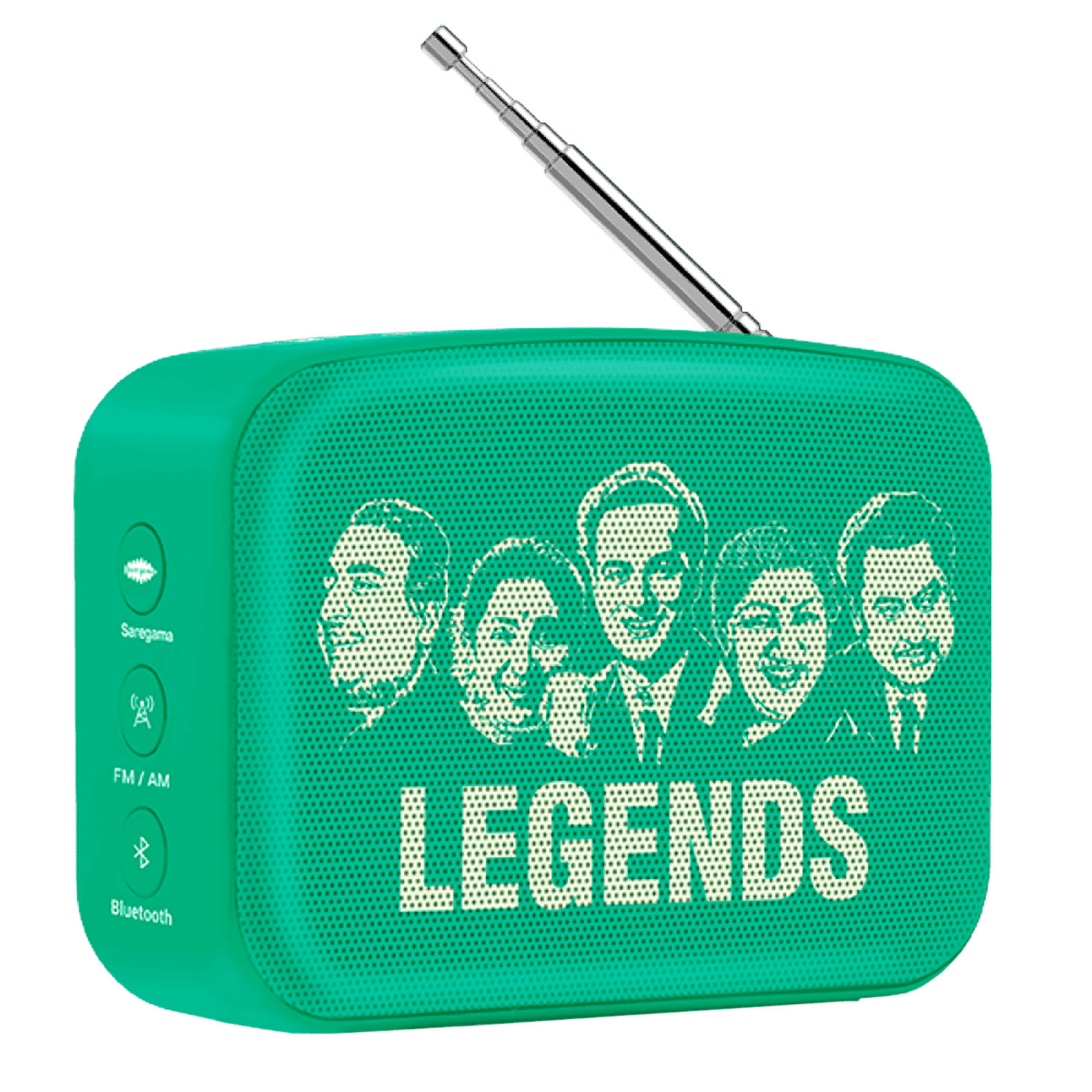 SAREGAMA Carvaan Mini POP 5W Portable Bluetooth Speaker (401 Pre Loaded Retro Songs, Stereo Channel, Forest Green)_3