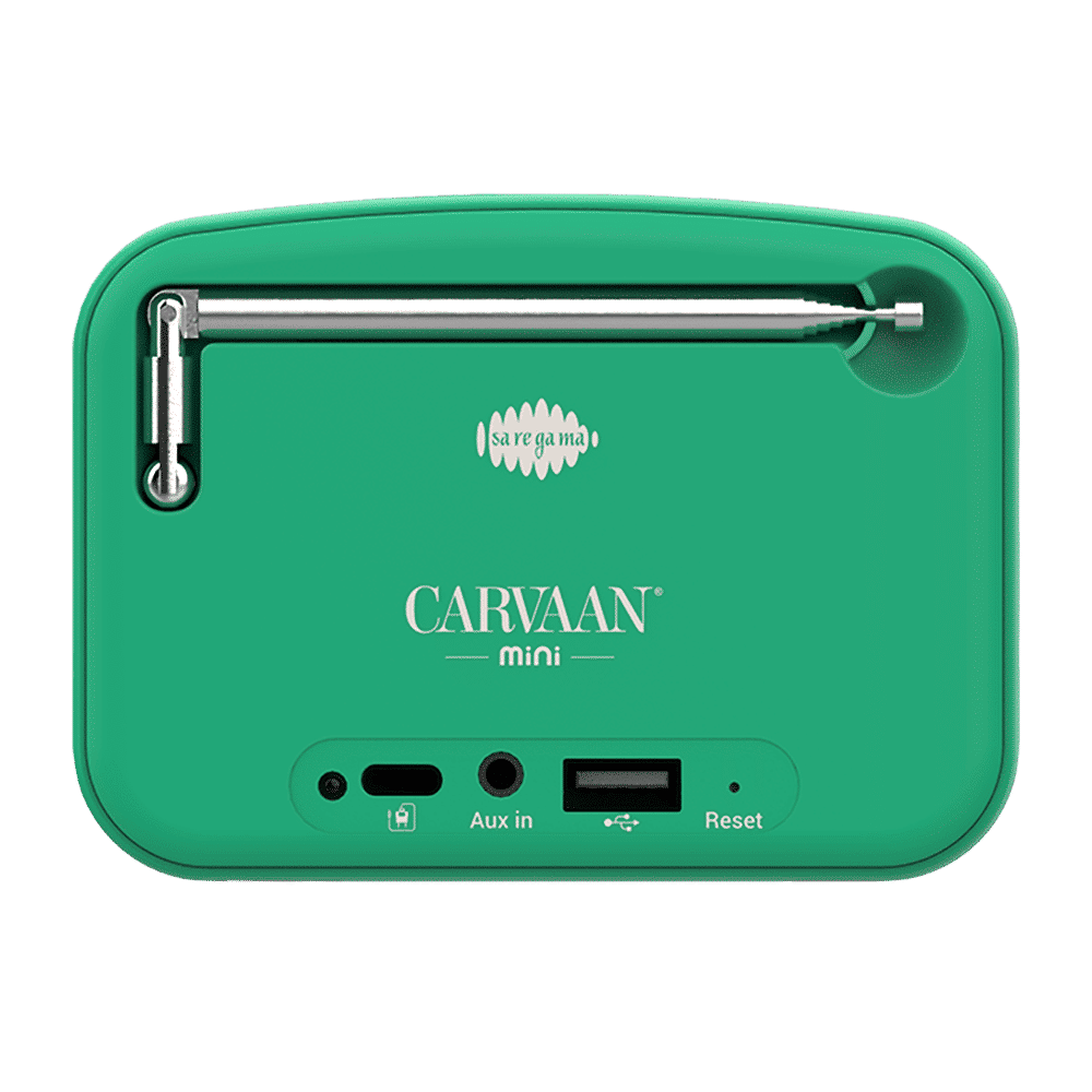 SAREGAMA Carvaan Mini POP 5W Portable Bluetooth Speaker (401 Pre Loaded Retro Songs, Stereo Channel, Forest Green)_6