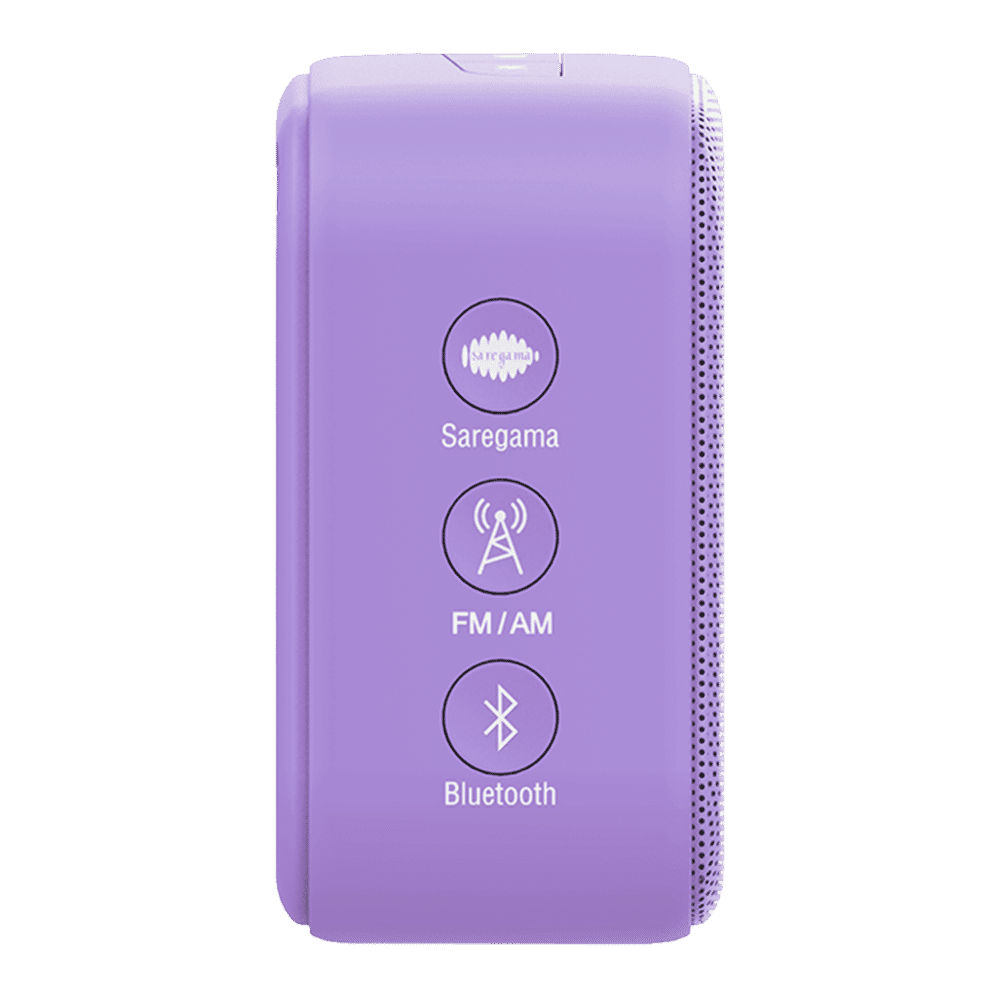 SAREGAMA Carvaan Mini 2.0 POP 5W Portable Bluetooth Speaker (401 Pre Loaded Retro Songs, Orchid Purple)_4