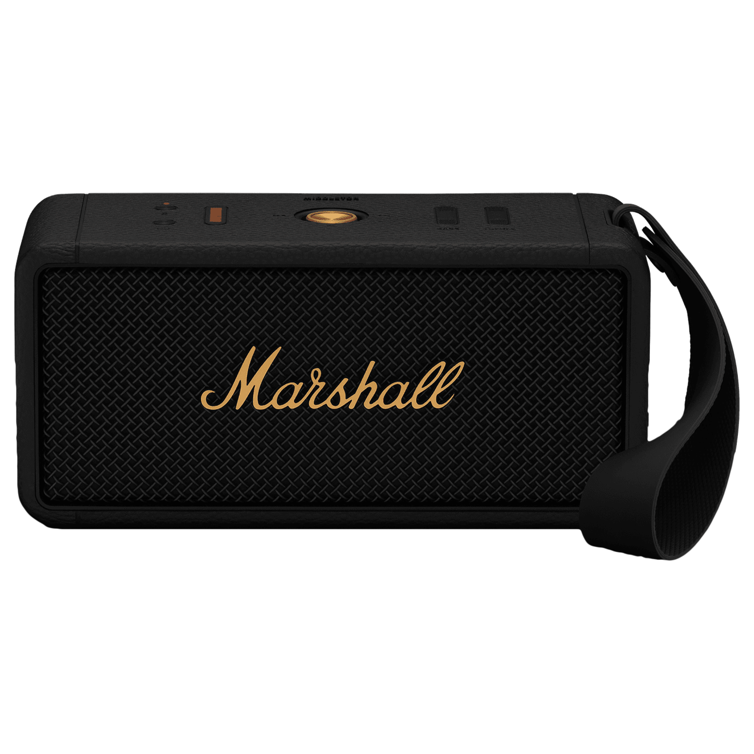 Marshall Middleton Portable Bluetooth Speaker (IP67 Water Resistant, 20 Plus Hours Playtime, Stereo Channel, Black and Brass)_1