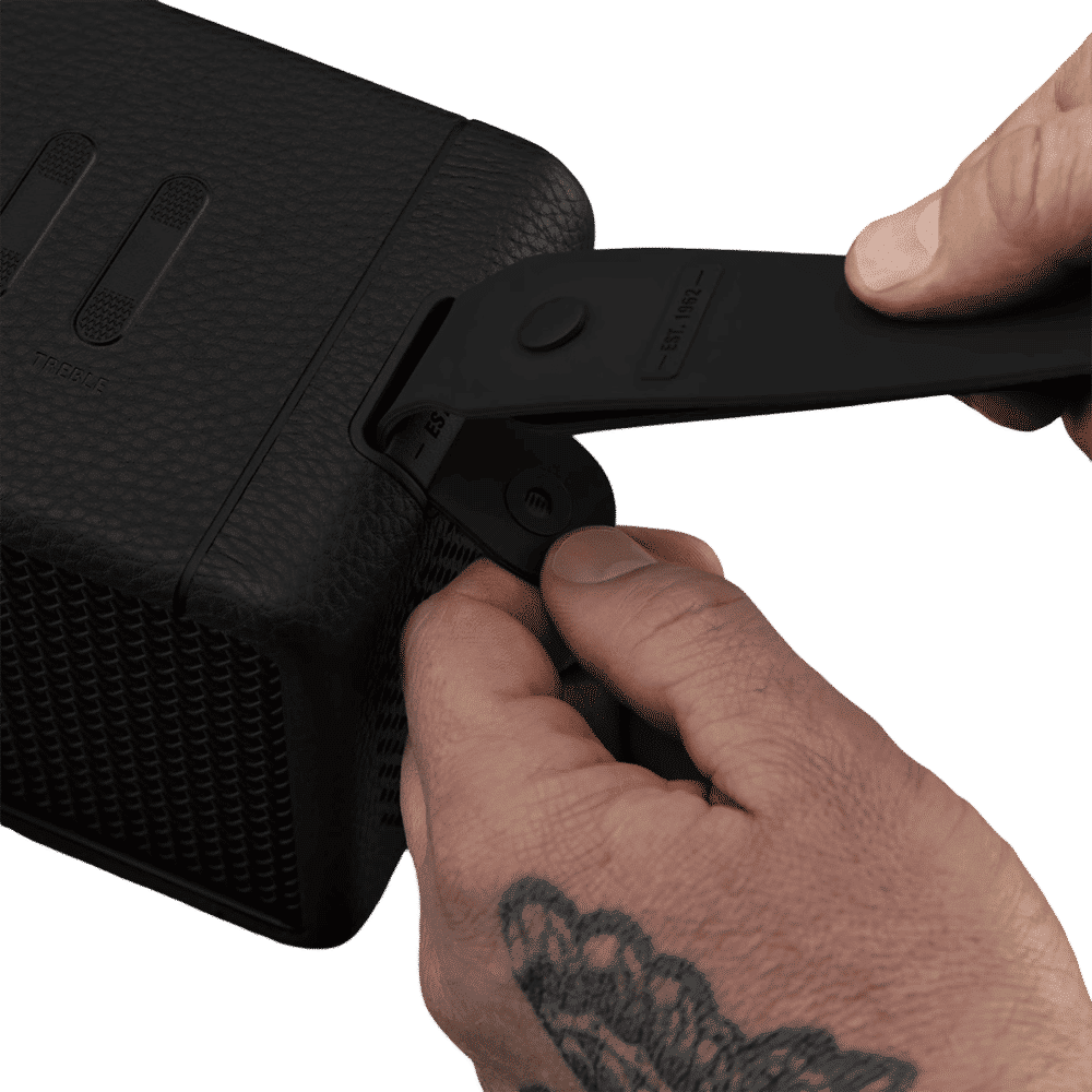 Marshall Middleton Portable Bluetooth Speaker (IP67 Water Resistant, 20 Plus Hours Playtime, Stereo Channel, Black and Brass)_14