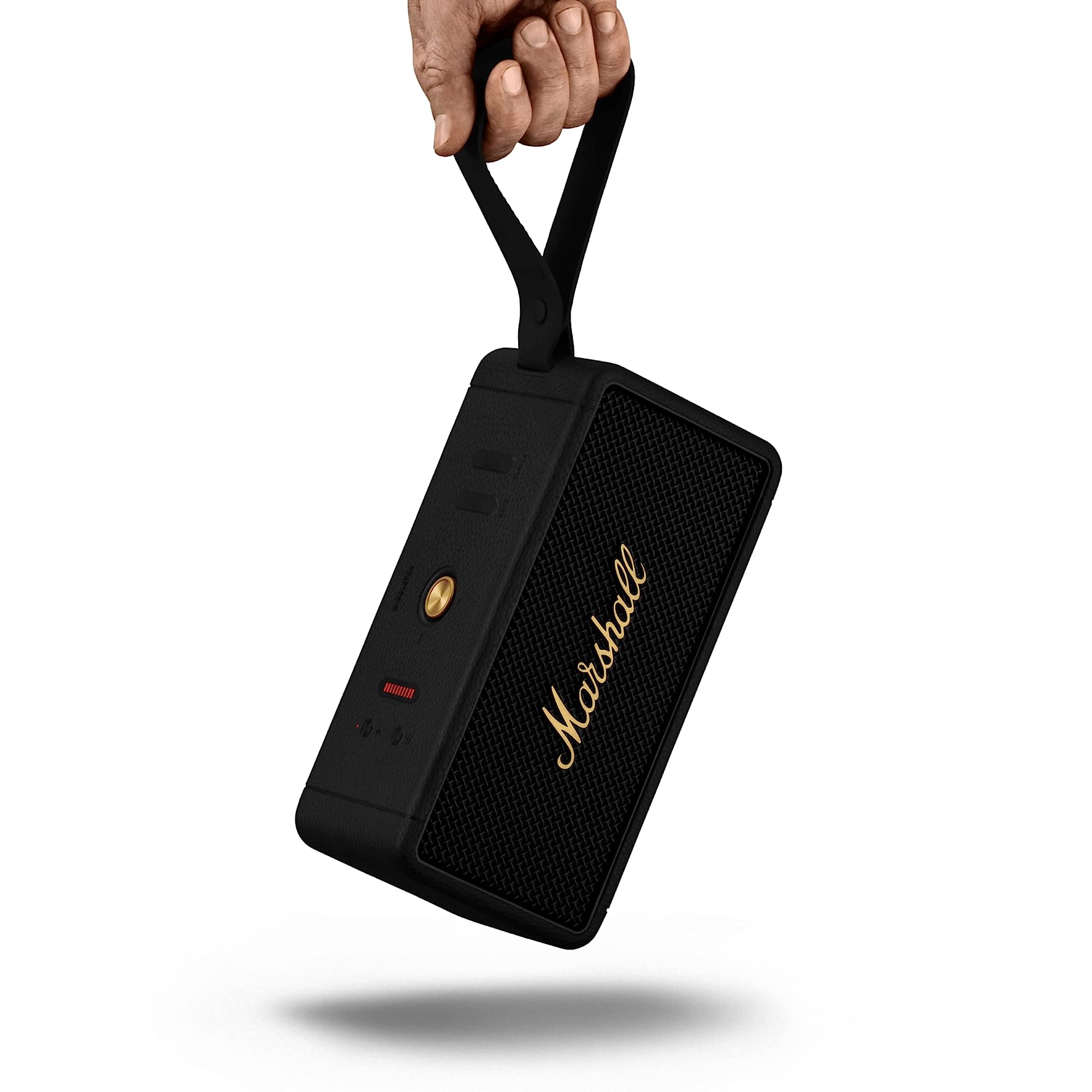 Marshall Middleton Portable Bluetooth Speaker (IP67 Water Resistant, 20 Plus Hours Playtime, Stereo Channel, Black and Brass)_15