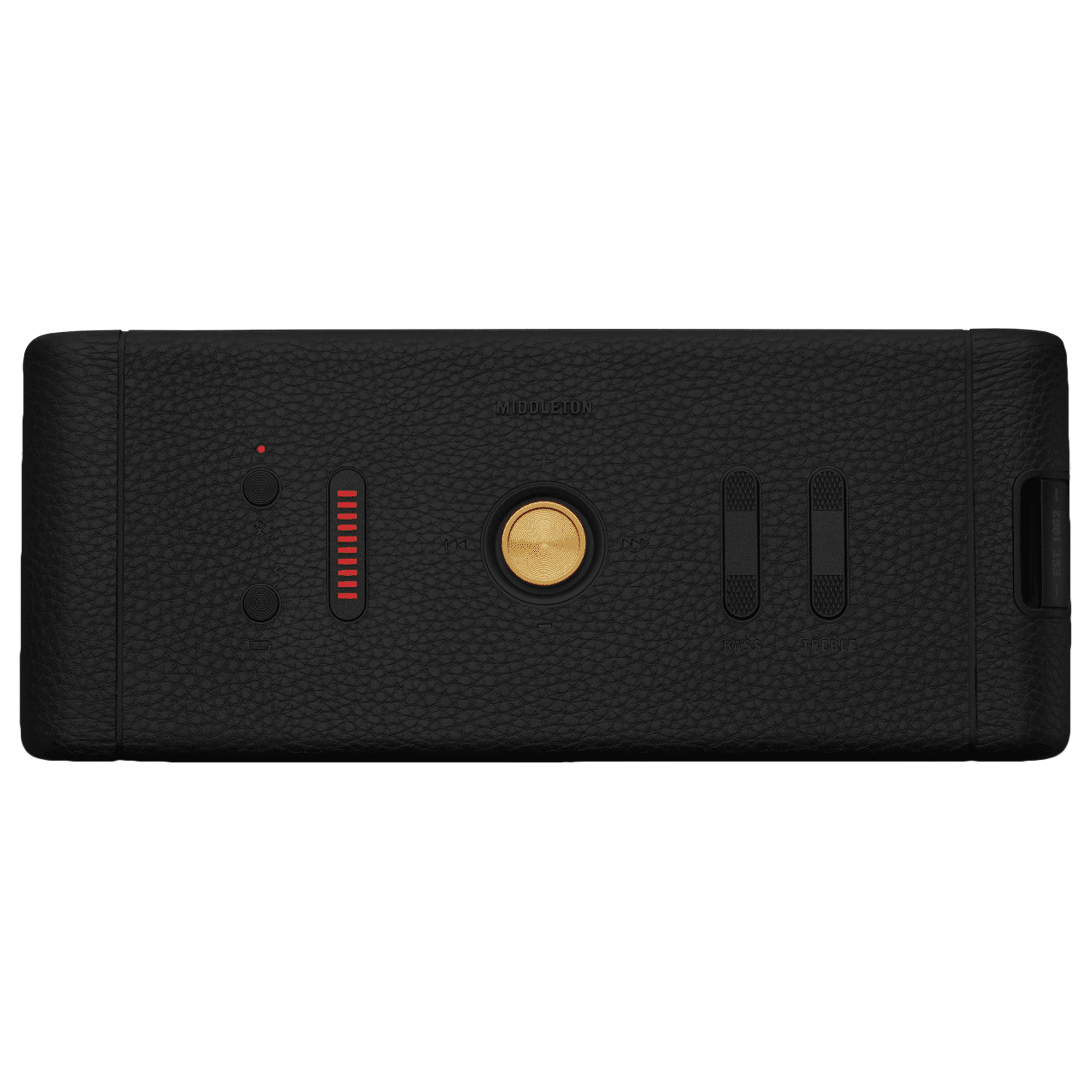 Marshall Middleton Portable Bluetooth Speaker (IP67 Water Resistant, 20 Plus Hours Playtime, Stereo Channel, Black and Brass)_4