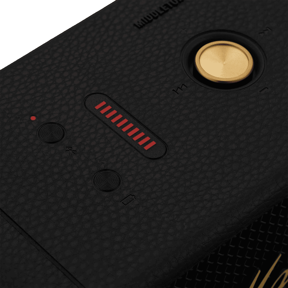 Marshall Middleton Portable Bluetooth Speaker (IP67 Water Resistant, 20 Plus Hours Playtime, Stereo Channel, Black and Brass)_8