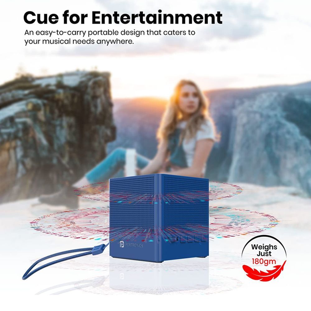 PORTRONICS Bounce 2 5W Portable Bluetooth Speaker (5 Hours Playback Time, Blue) PORTRONICS Bounce 2 5W Portable Bluetooth Speaker (5 Hours Playback Time, Blue)_10