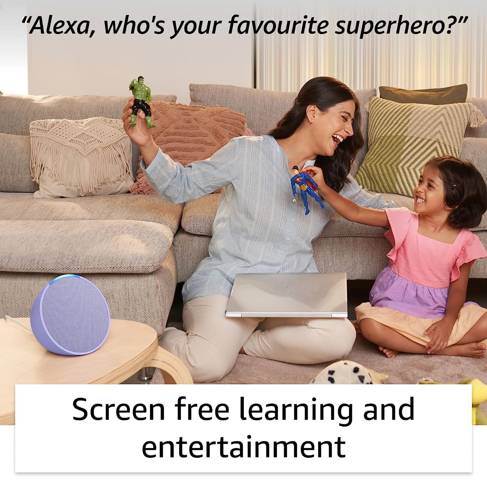 amazon Echo Pop with Built-in Alexa Smart Wi-Fi Speaker (Balanced Bass, Green)_5