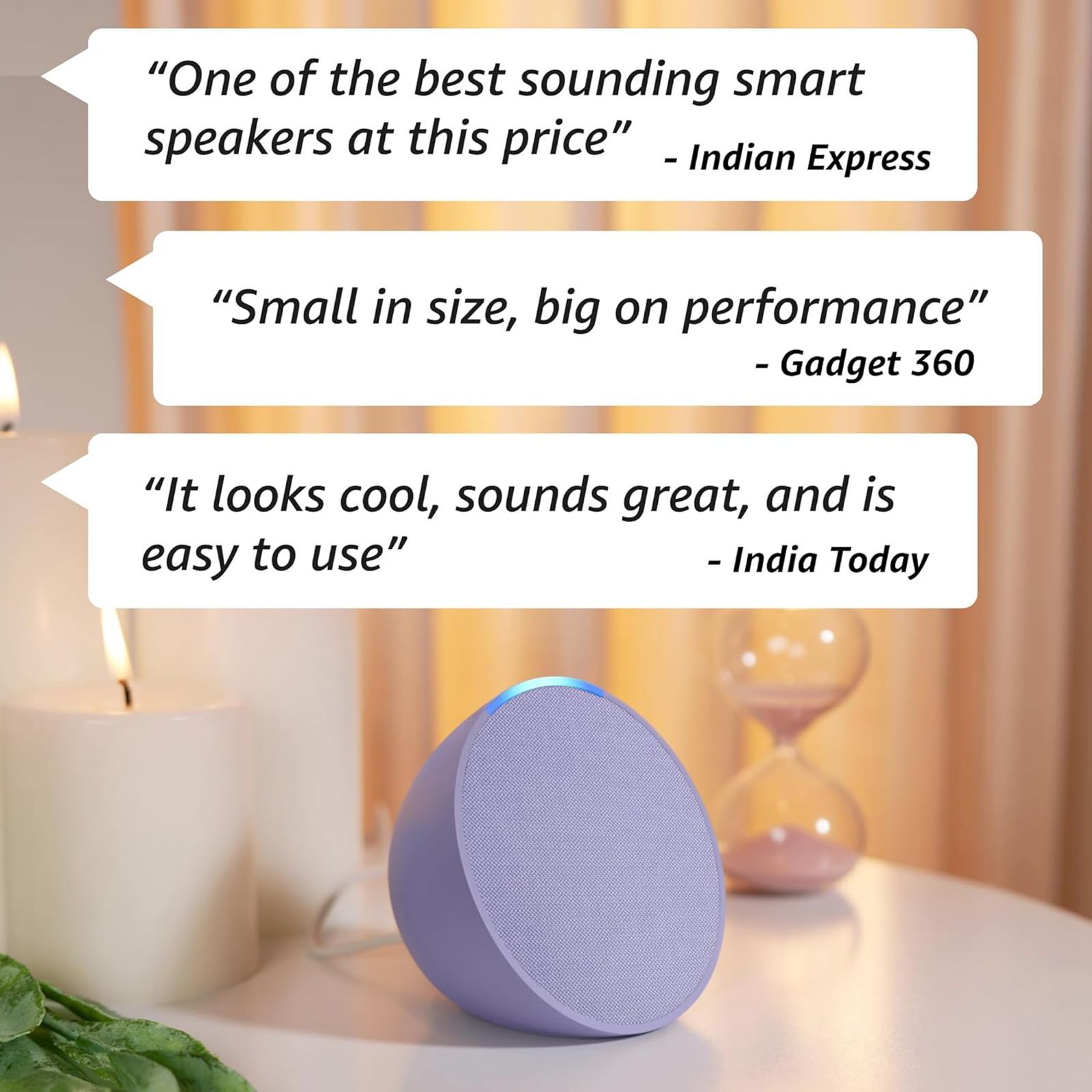 amazon Echo Pop with Built-in Alexa Smart Wi-Fi Speaker (Balanced Bass, Purple)_4