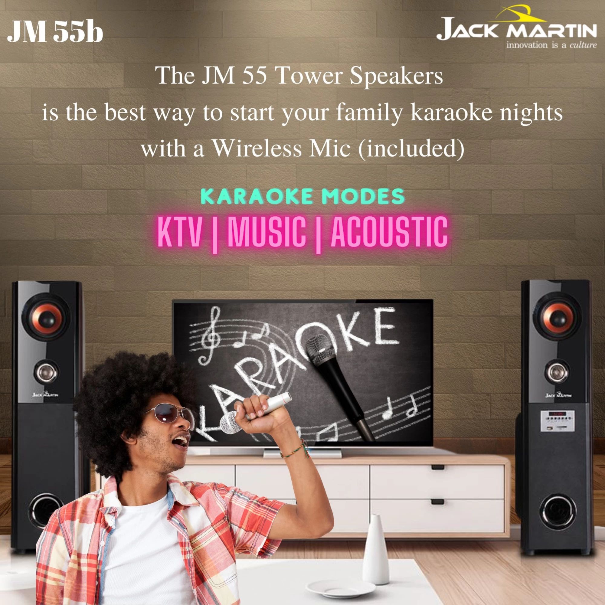Jack Martin JM55B 100W Bluetooth Party Speaker (Super Bass, 2.0 Channel, Black) Jack Martin JM55B 100W Bluetooth Party Speaker (Super Bass, 2.0 Channel, Black)_6