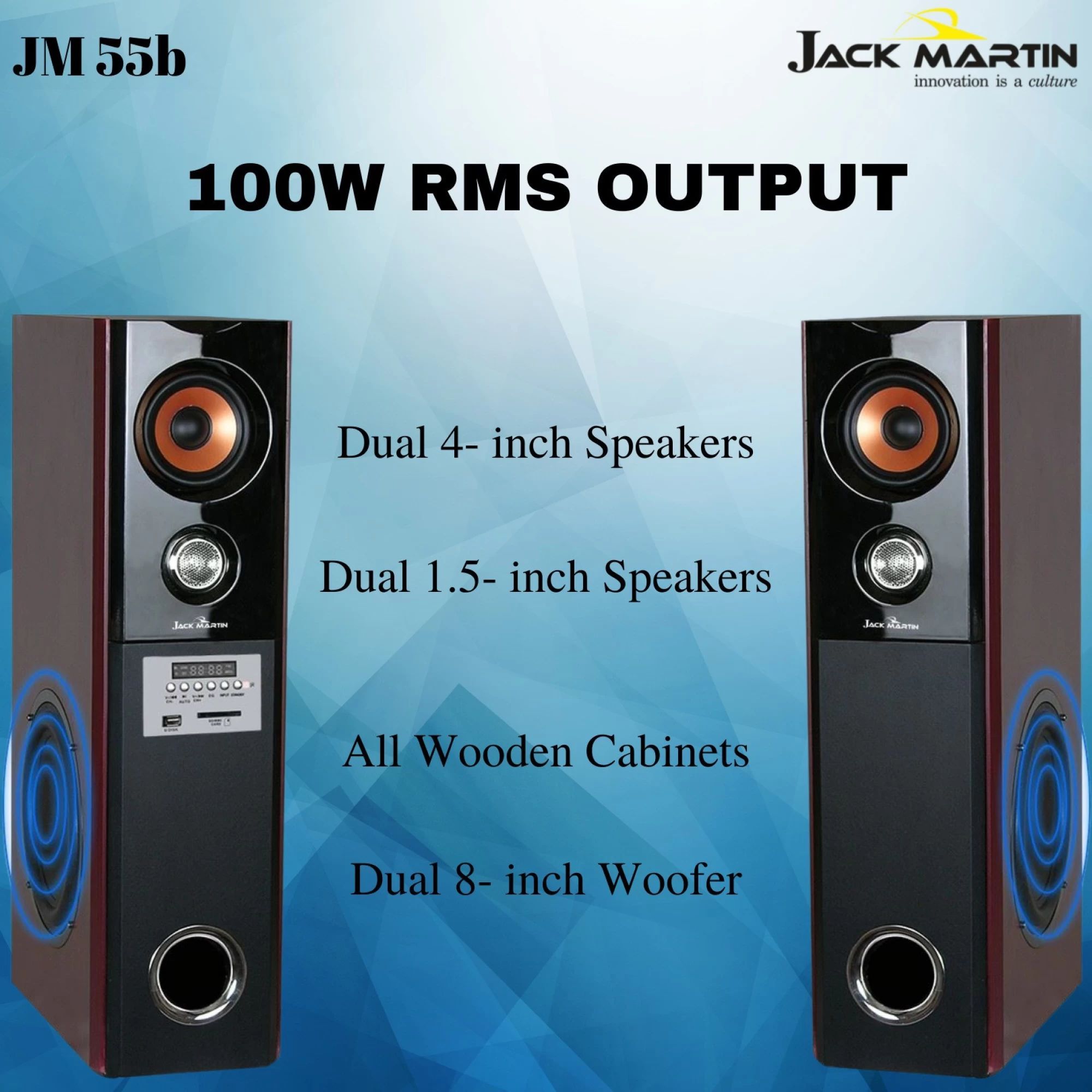 Jack Martin JM55B 100W Bluetooth Party Speaker (Super Bass, 2.0 Channel, Black) Jack Martin JM55B 100W Bluetooth Party Speaker (Super Bass, 2.0 Channel, Black)_5