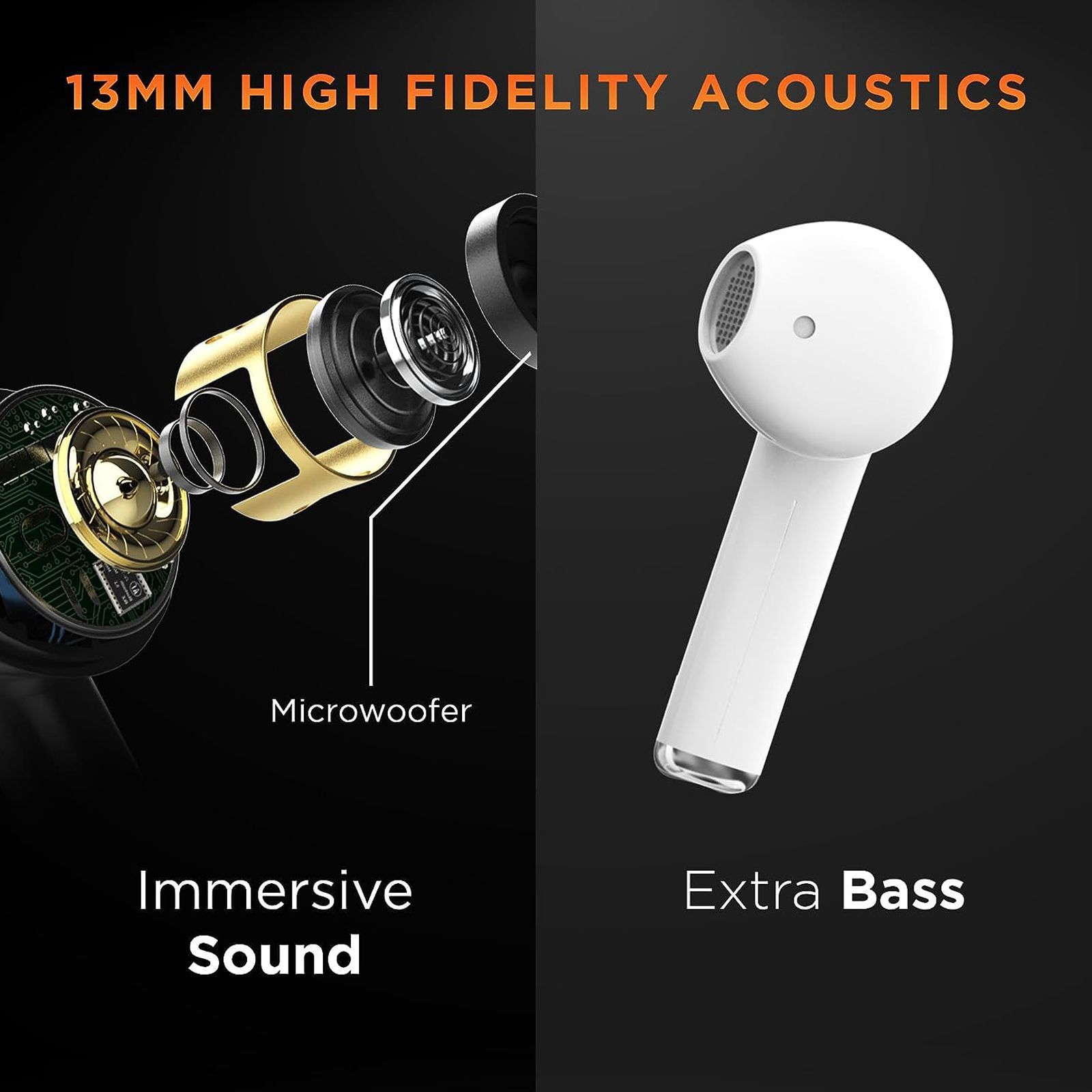 GIZmore 801 Air TWS Earbuds with Environmental Noise Cancellation (IPX4 Water Resistant, Upto 25 Hours Playback, White)_8