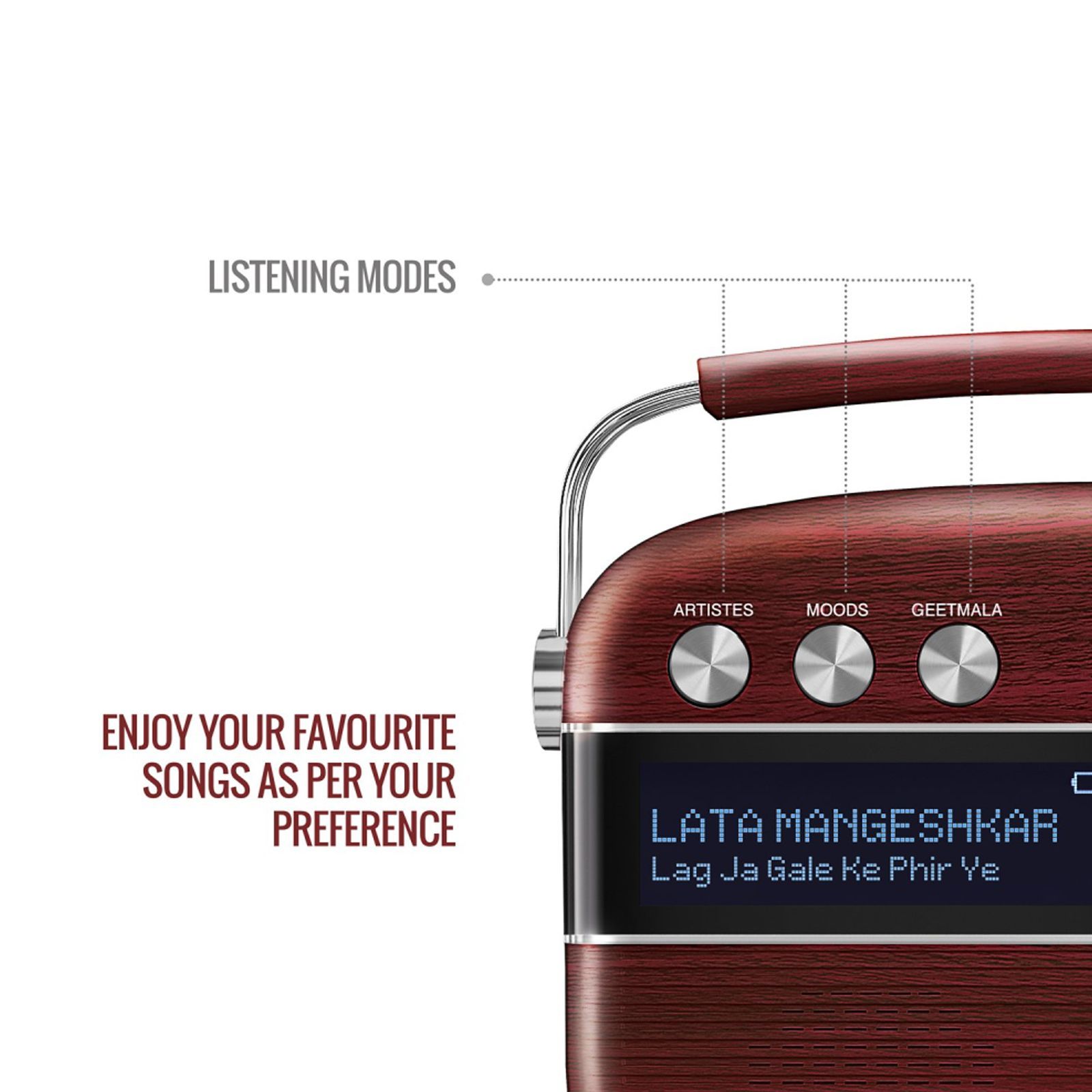 SAREGAMA Carvaan 6 Watts Bengali Music Player (In-Built Stereo Speakers, SC03, Cherrywood Red)_7