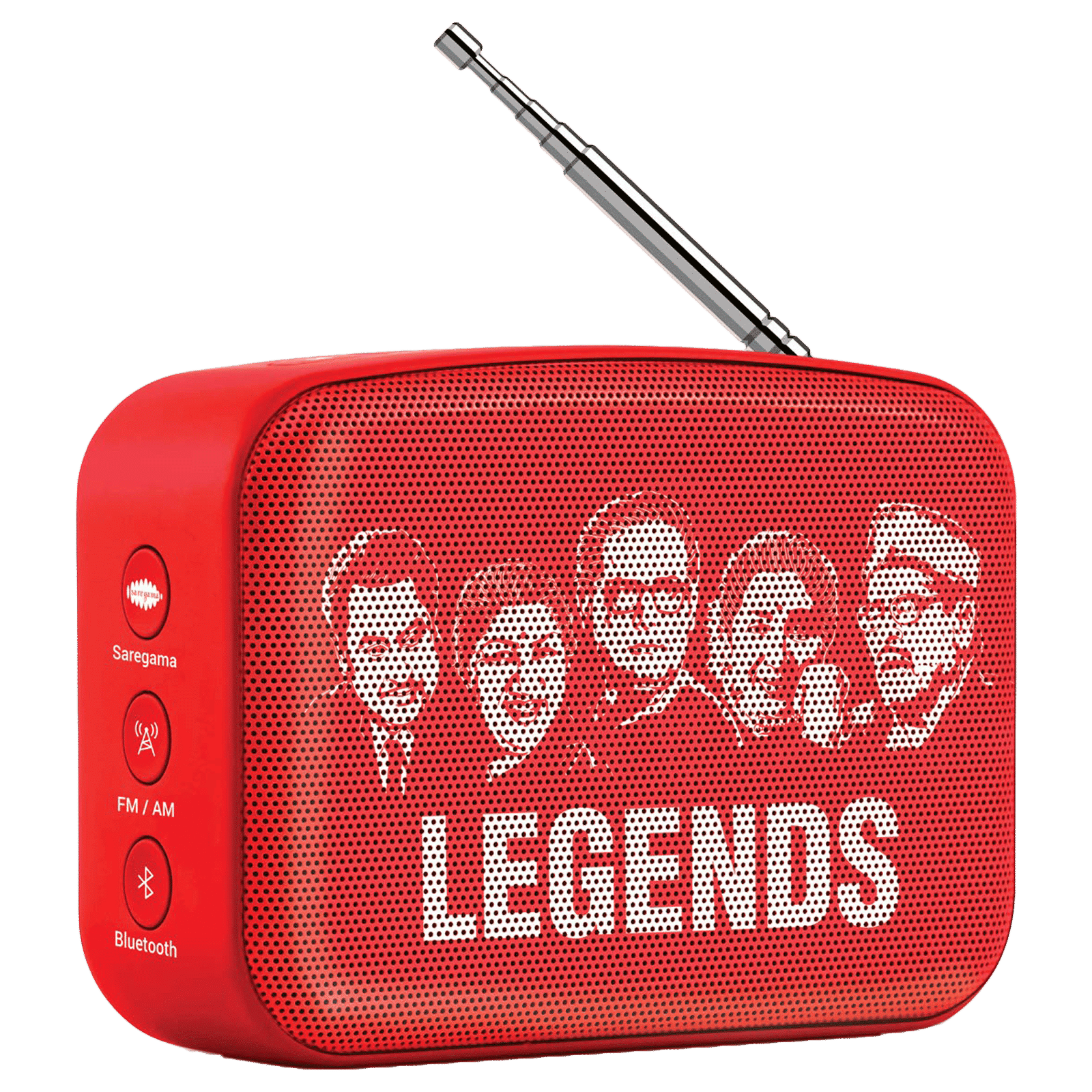 SAREGAMA Carvaan Mini 2.0 5 Watts Bengali Portable Bluetooth Speakers (351 Pre-loaded Songs, SCM04, Sunset Red)_2