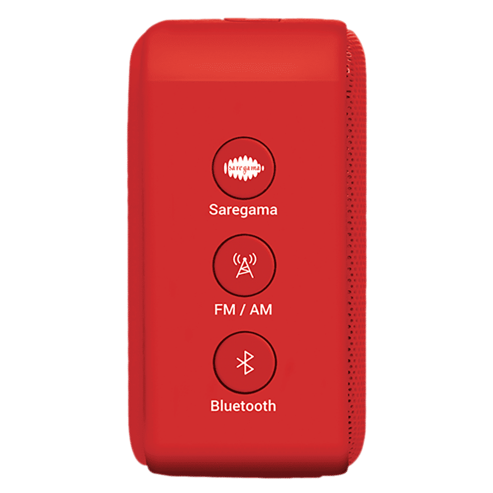 SAREGAMA Carvaan Mini 2.0 5 Watts Bengali Portable Bluetooth Speakers (351 Pre-loaded Songs, SCM04, Sunset Red)_5