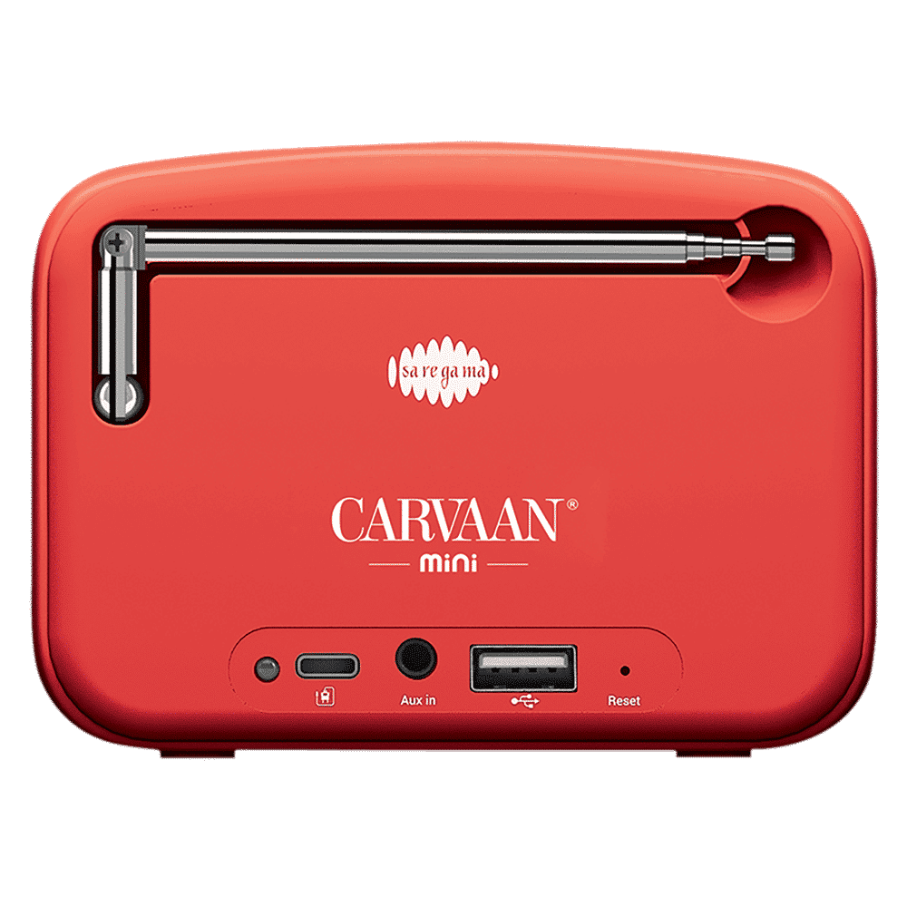 SAREGAMA Carvaan Mini 2.0 5 Watts Bengali Portable Bluetooth Speakers (351 Pre-loaded Songs, SCM04, Sunset Red)_6