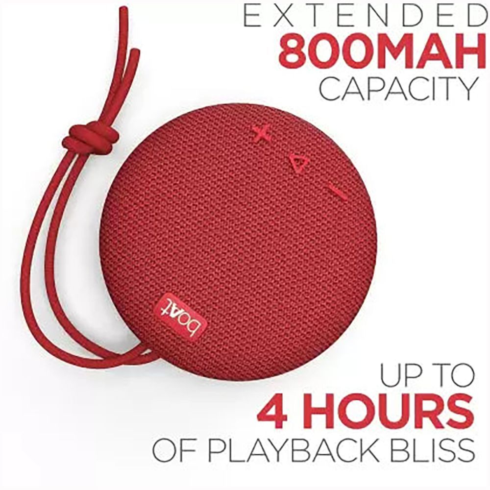 boAt Stone 193 5W Portable Bluetooth Speaker (IPX7 Water Resistant, Type - C Charging, Raging Red)_7