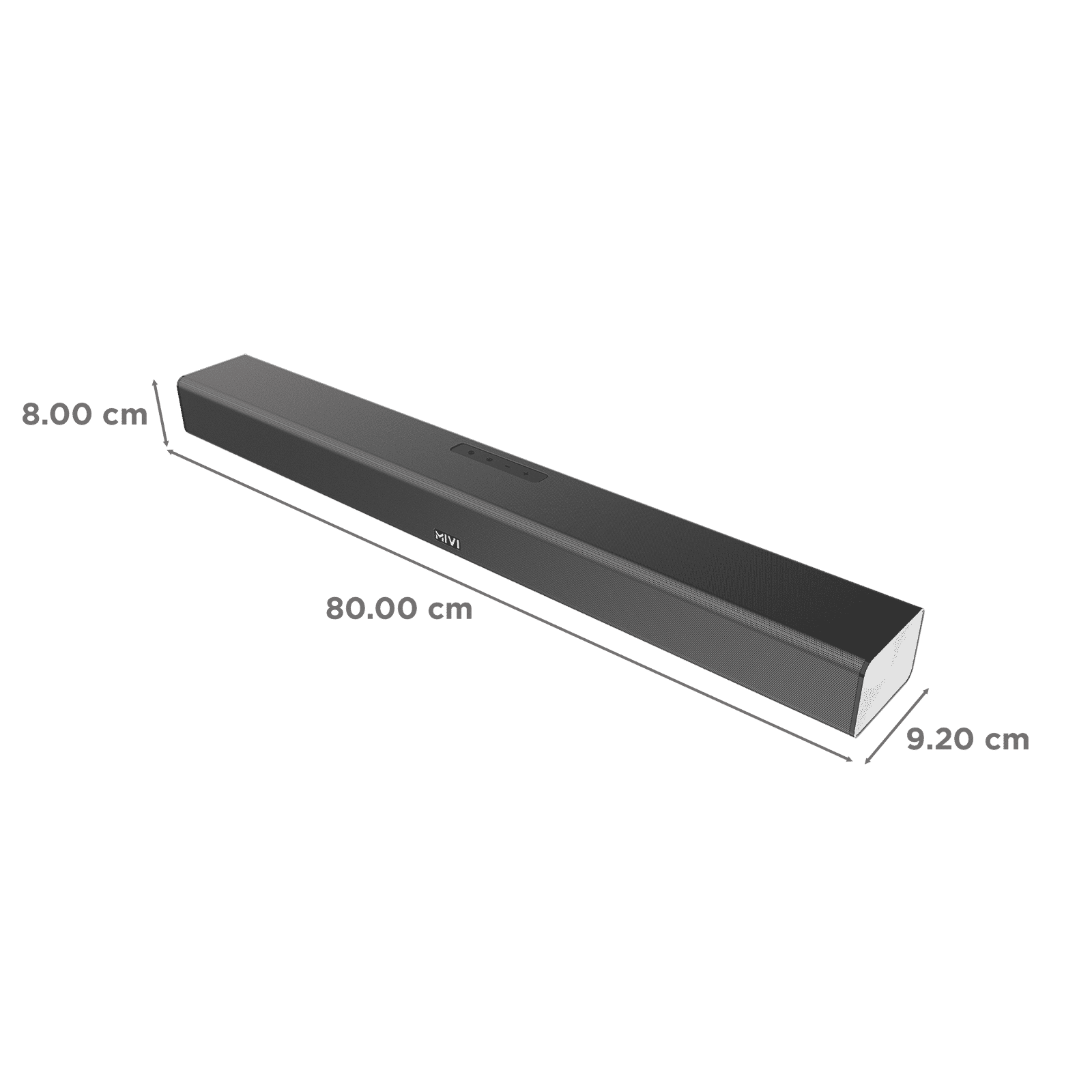 MIVI Fort R120 120W Bluetooth Soundbar with Remote (Cinematic Sound, 2.2 Channel, Black)_2
